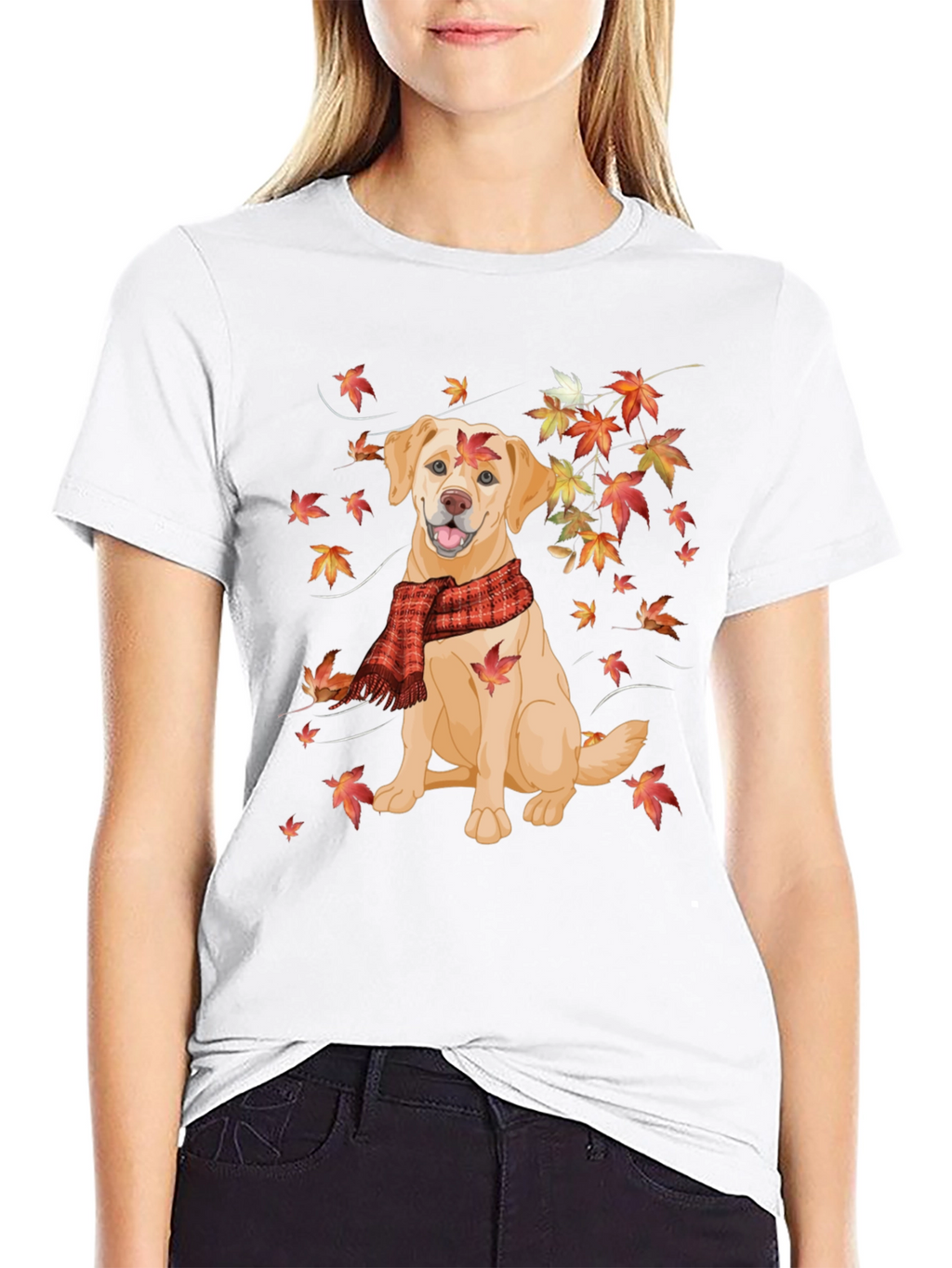 Autumn Labrador T-Shirt – Fall Dog Lover Graphic Tee