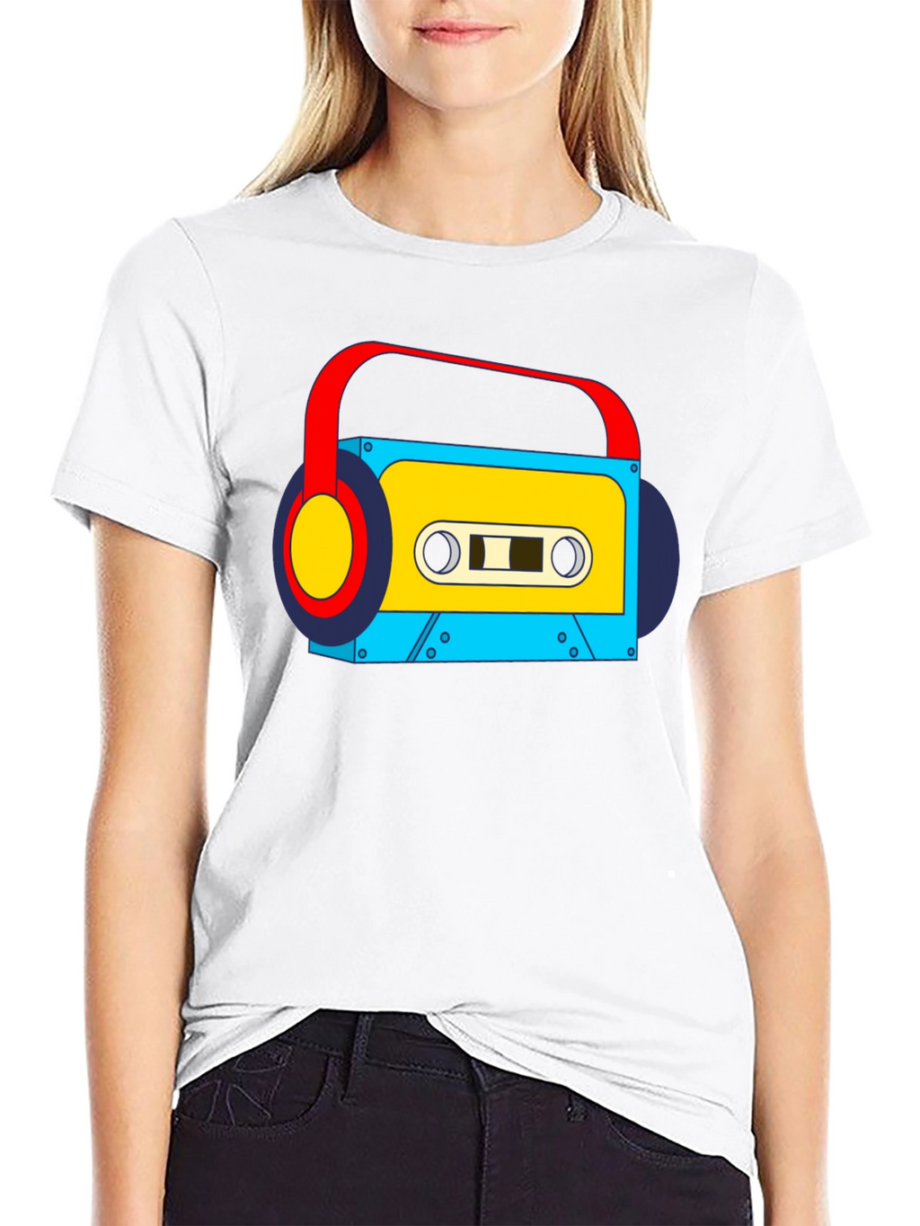 Retro Cassette Player Graphic Tee