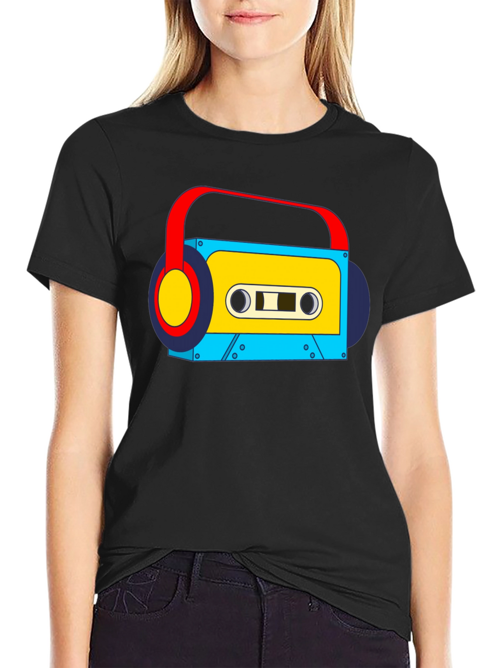 Retro Cassette Player Graphic Tee