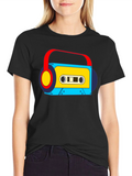 Retro Cassette Player Graphic Tee