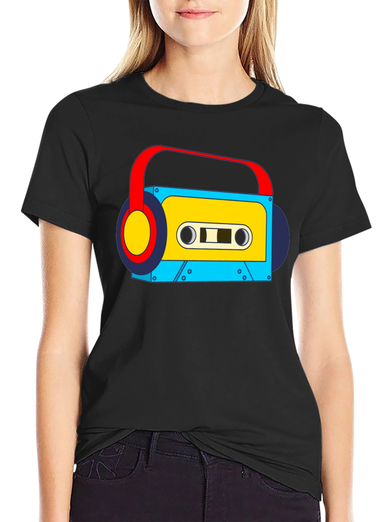 Retro Cassette Player Graphic Tee