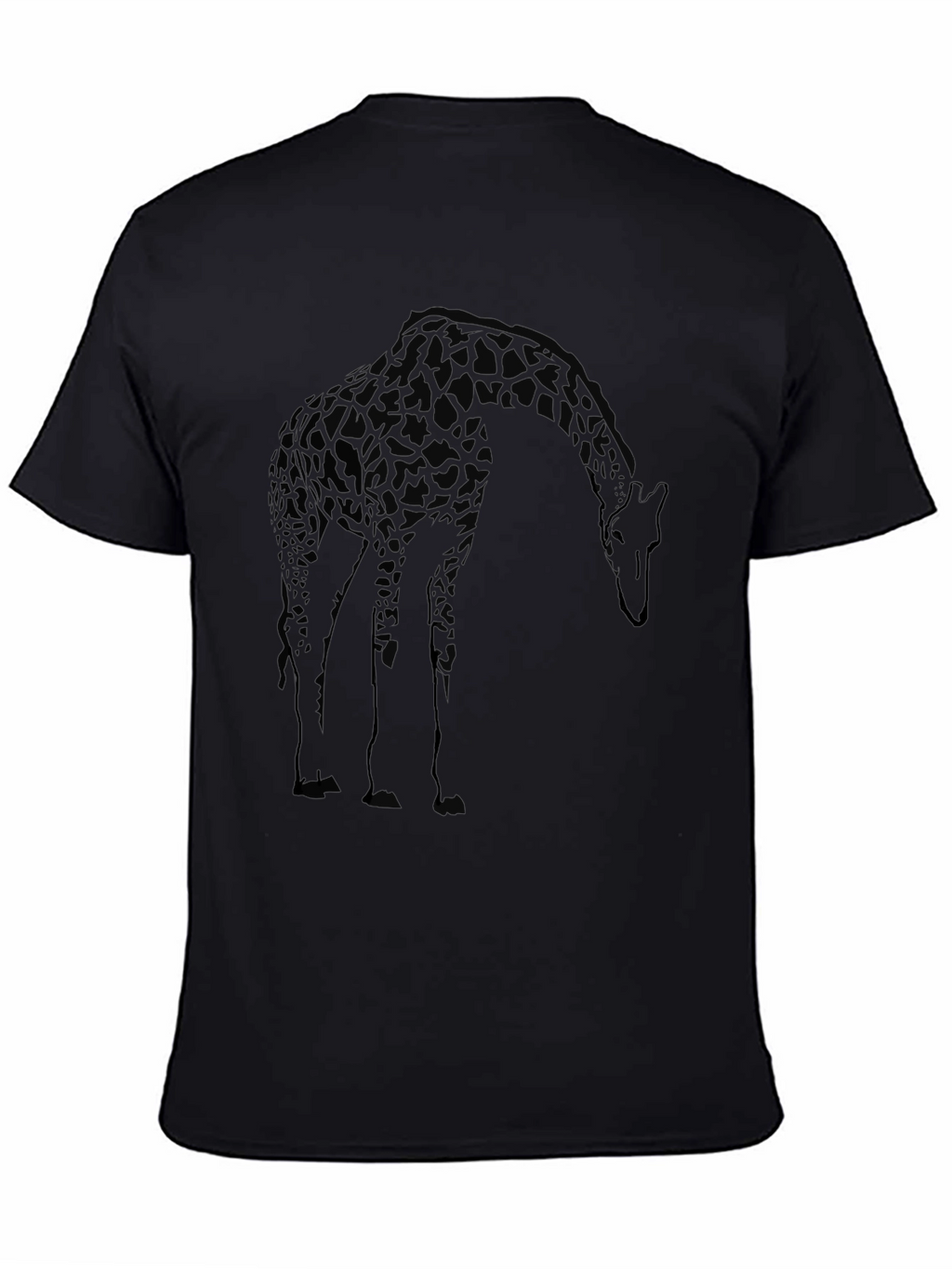 Giraffe Graphic Tee - Mens Black T-Shirt