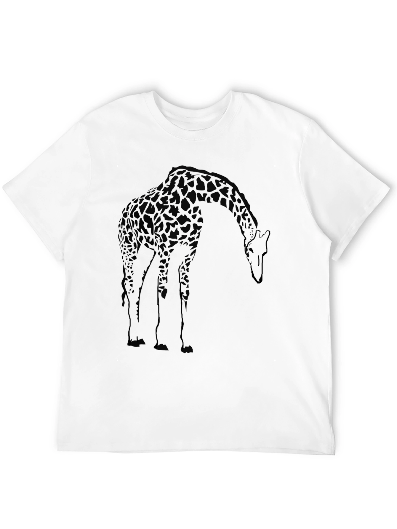 Giraffe Graphic Tee - Mens Black T-Shirt