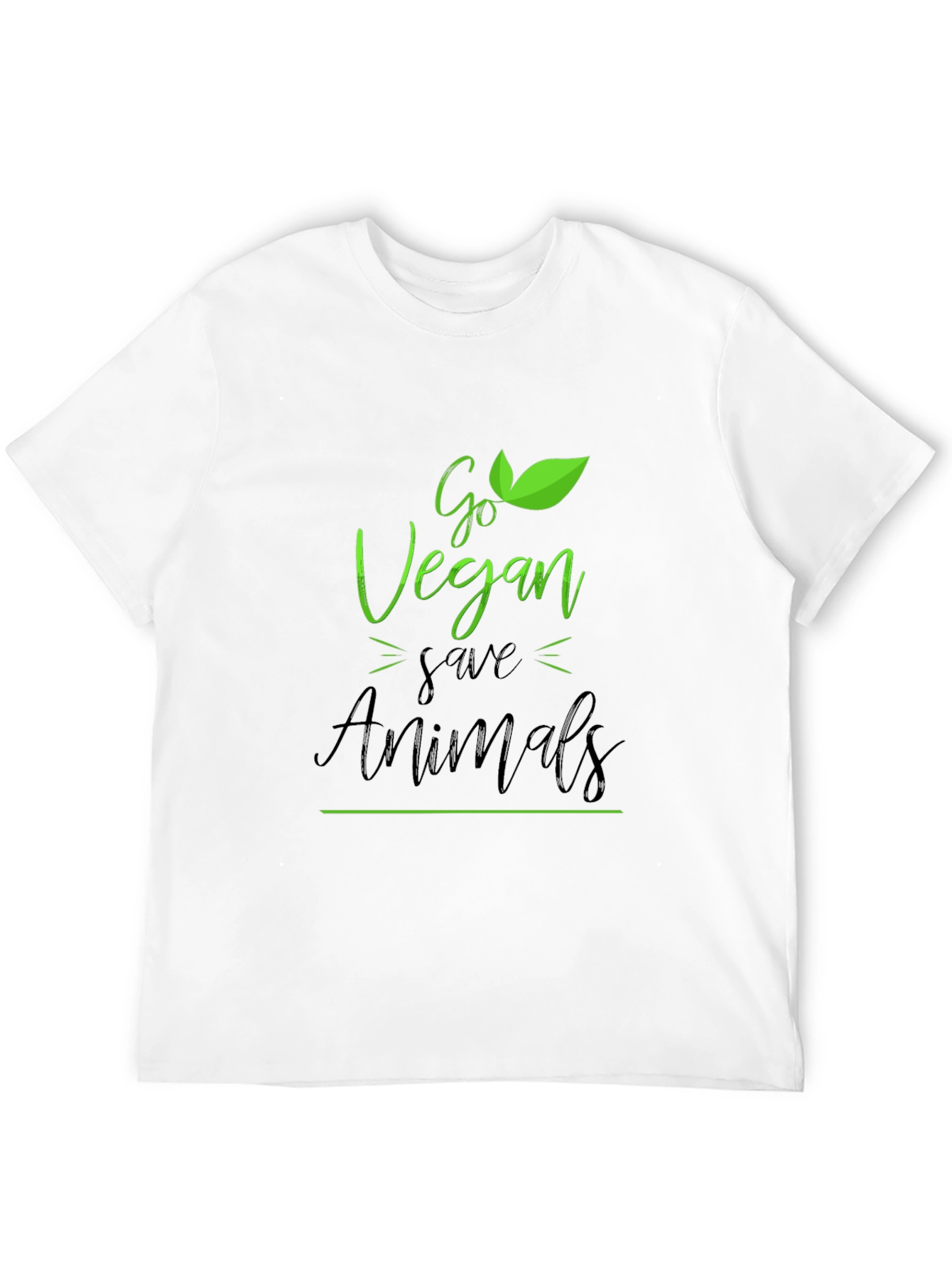 Go Vegan Save Animals Graphic T-Shirt