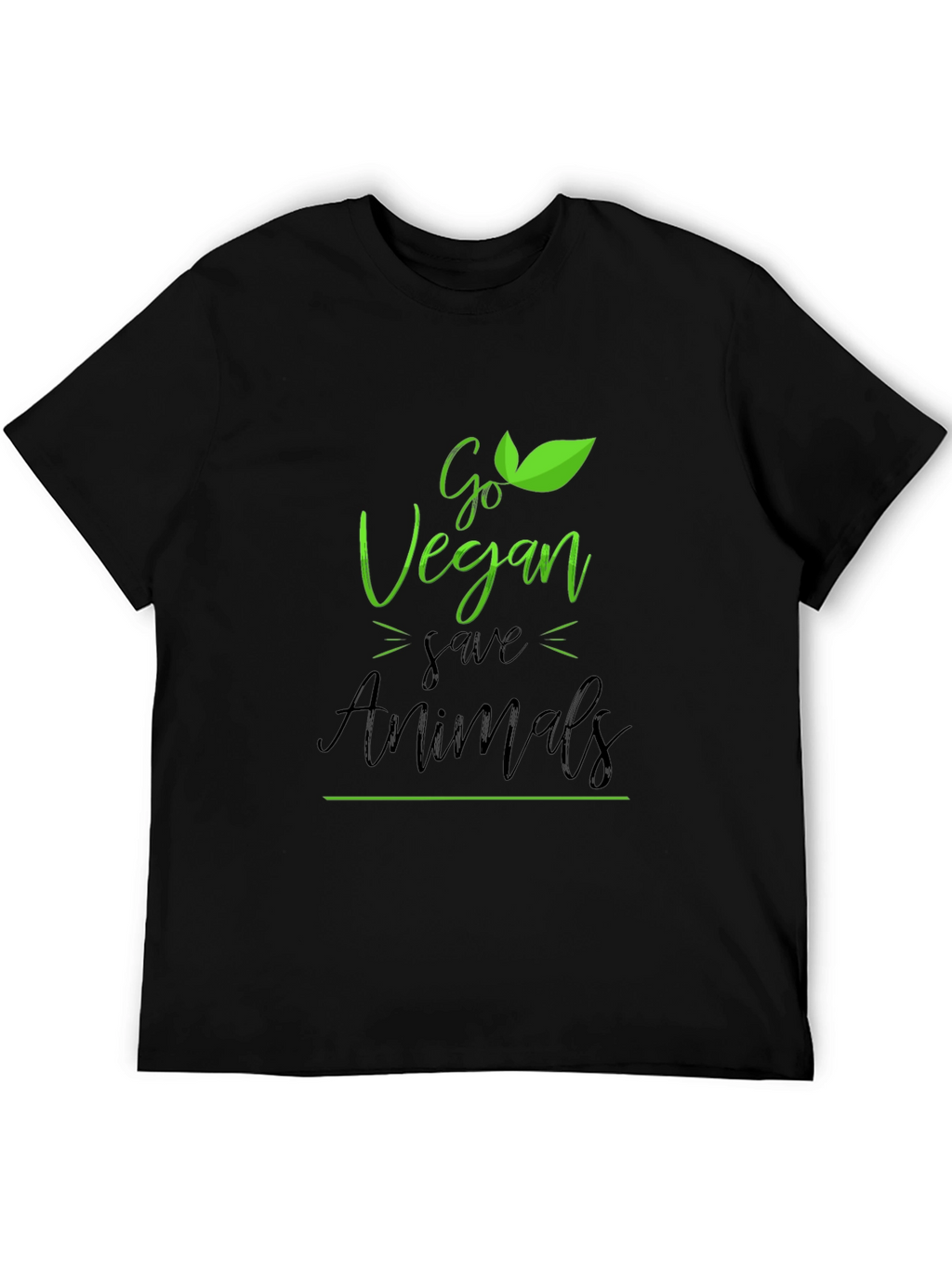 Go Vegan Save Animals Graphic T-Shirt