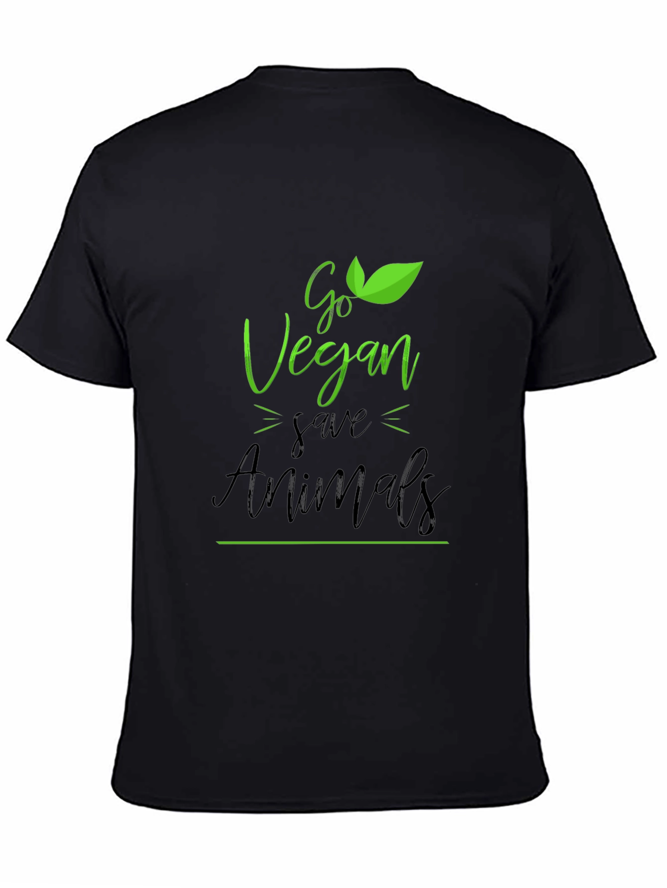 Go Vegan Save Animals Graphic T-Shirt