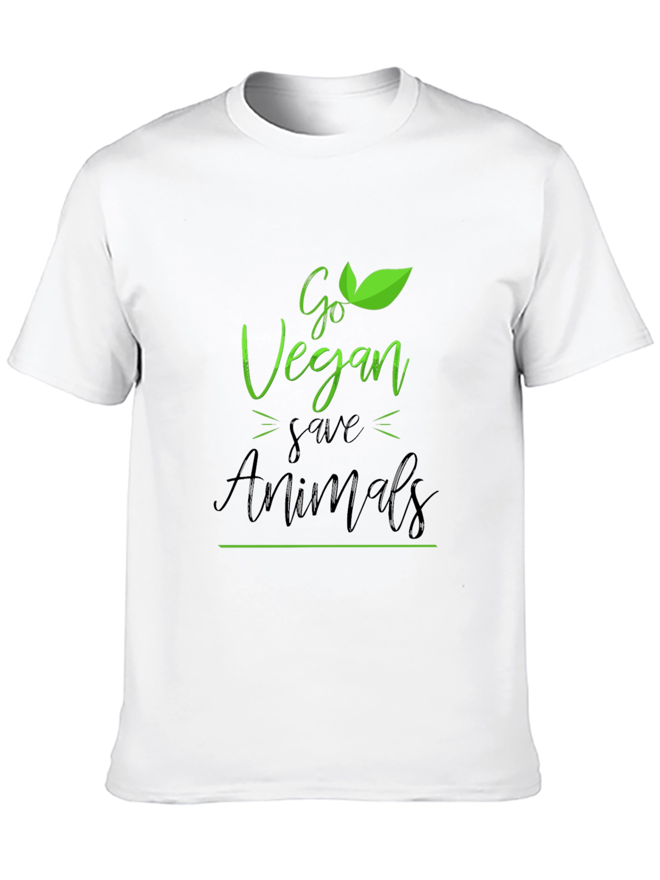 Go Vegan Save Animals Graphic T-Shirt