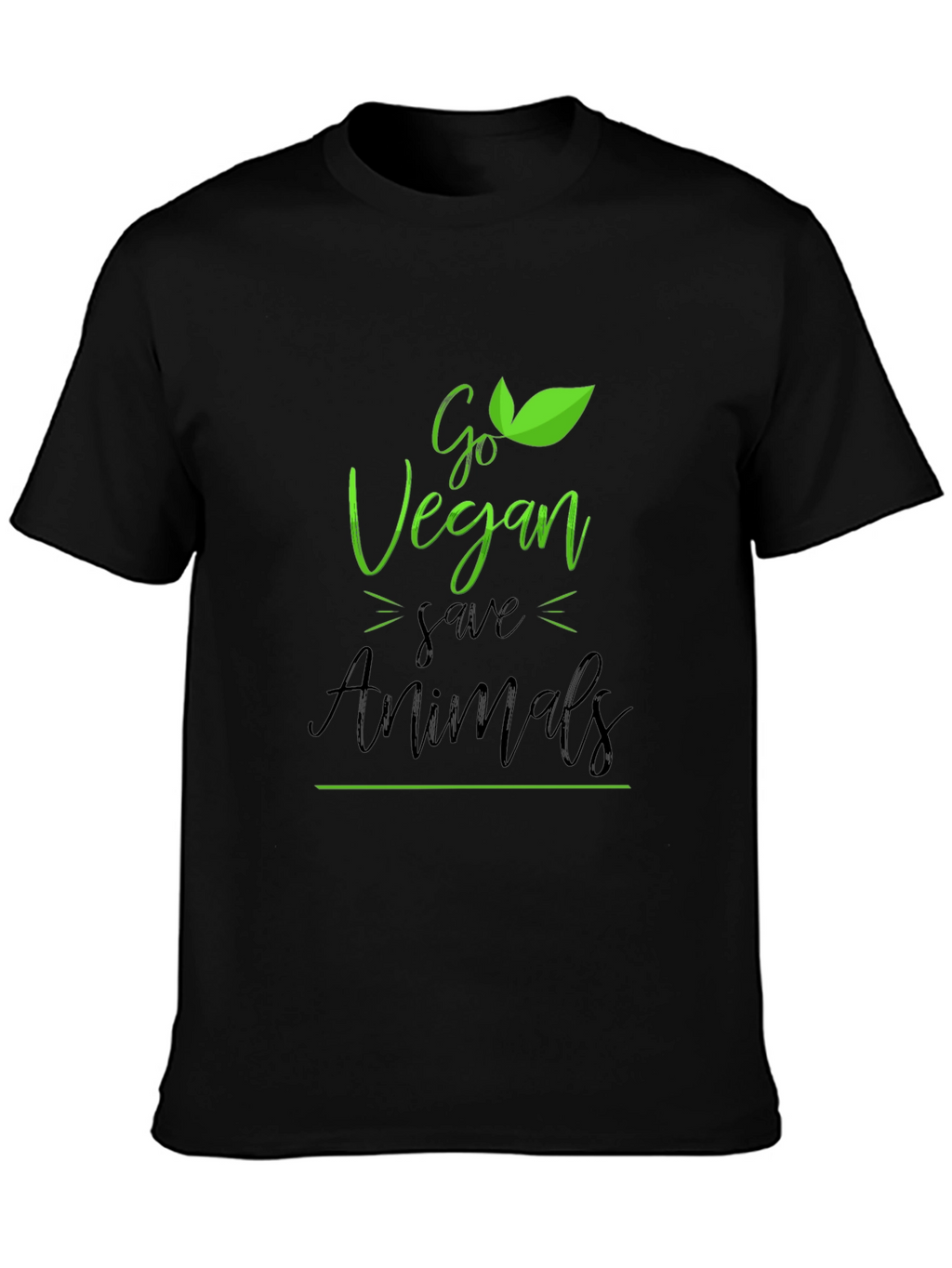 Go Vegan Save Animals Graphic T-Shirt