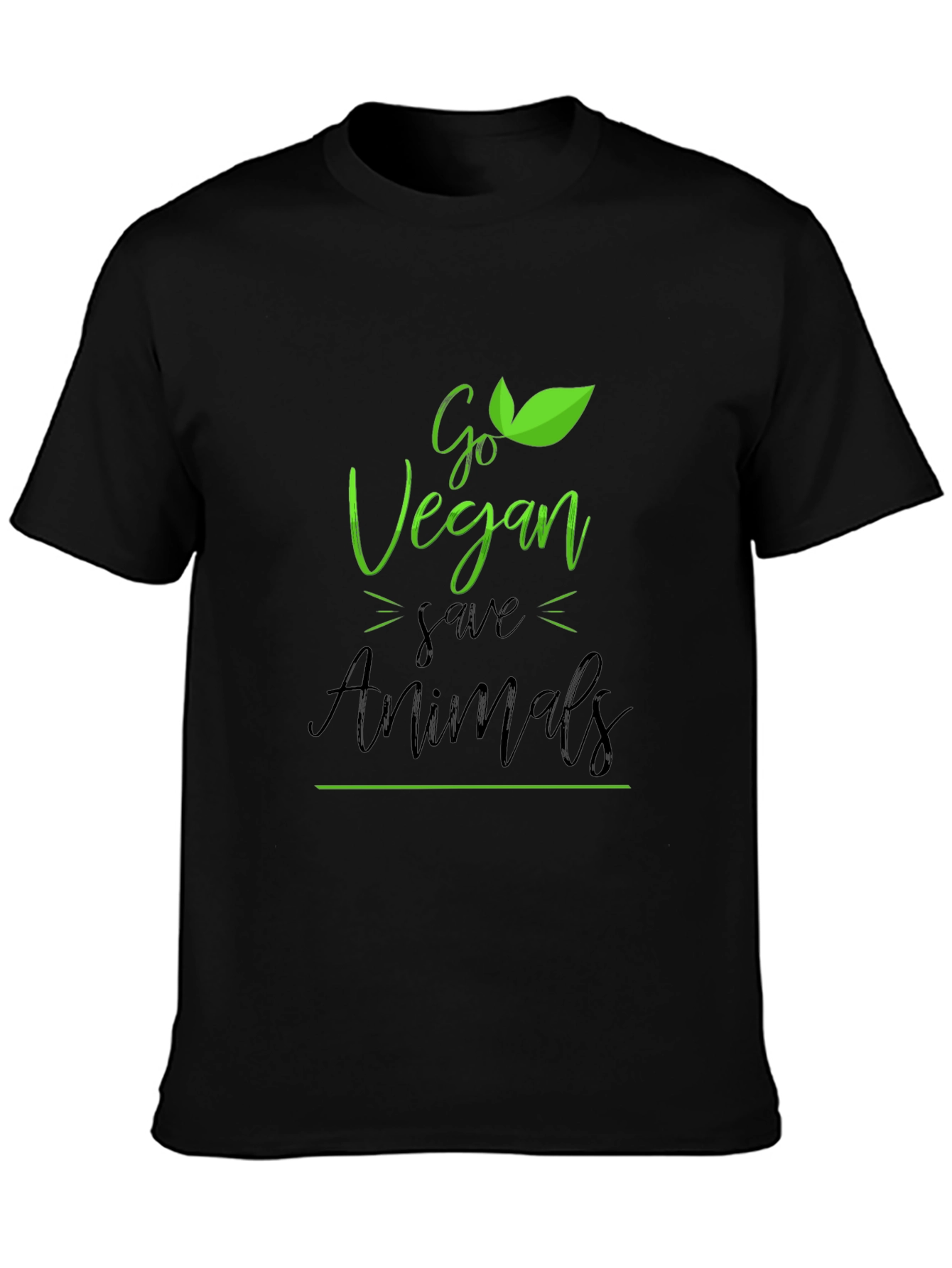 Go Vegan Save Animals Graphic T-Shirt
