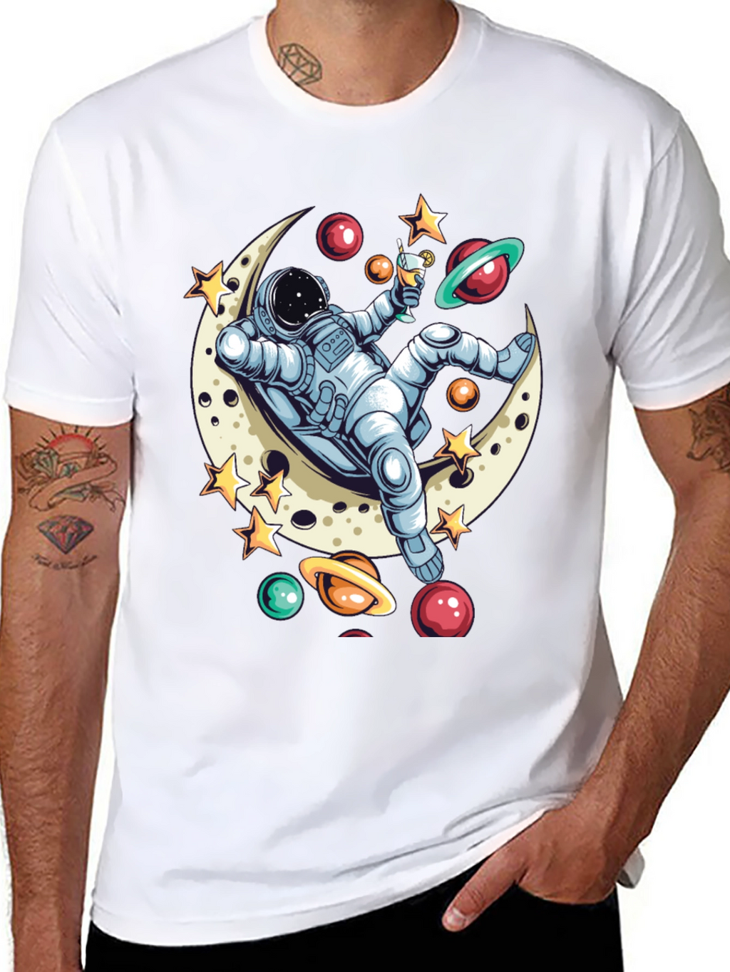 Astronaut Moon Lounger T-Shirt