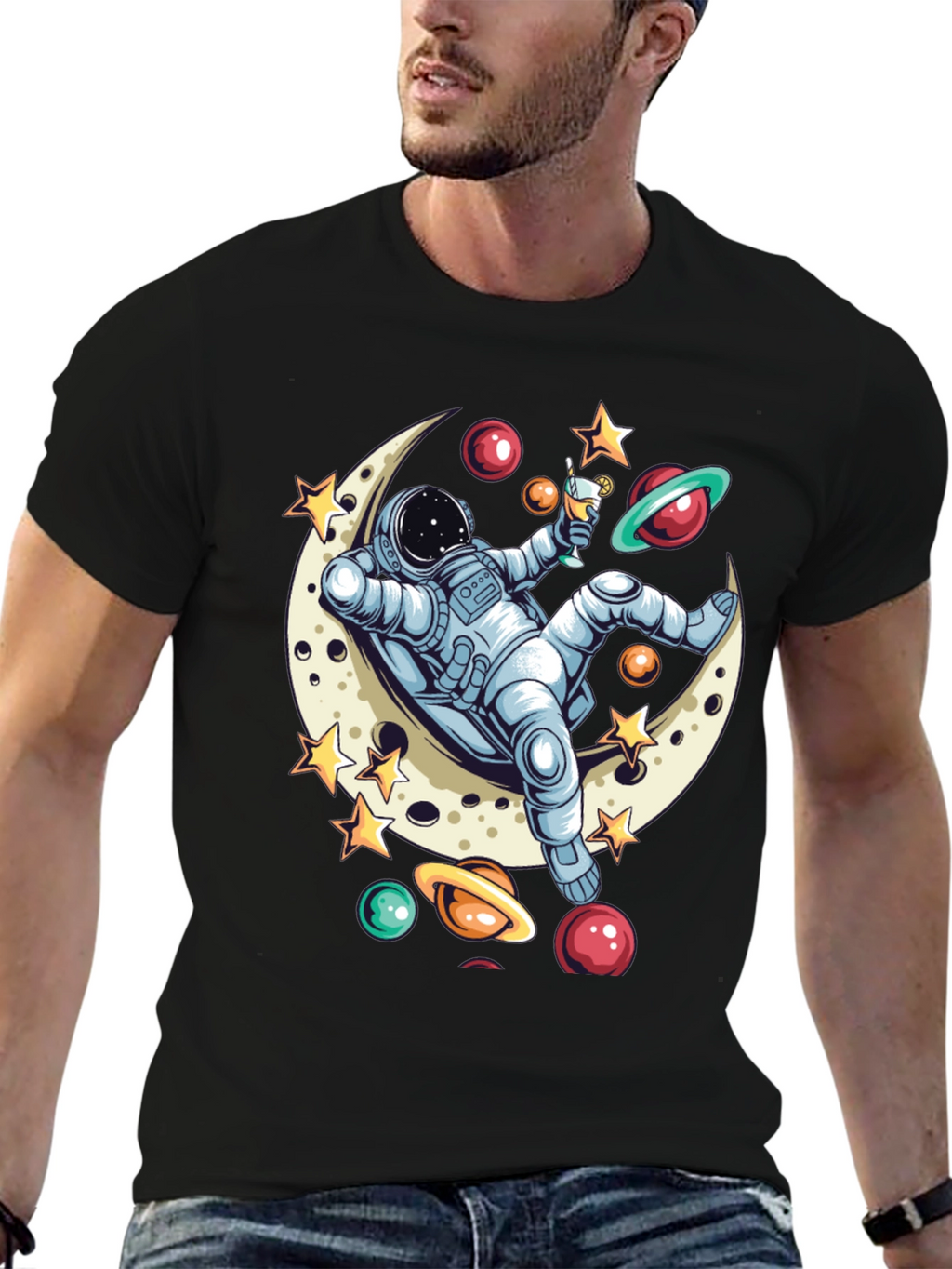 Astronaut Moon Lounger T-Shirt