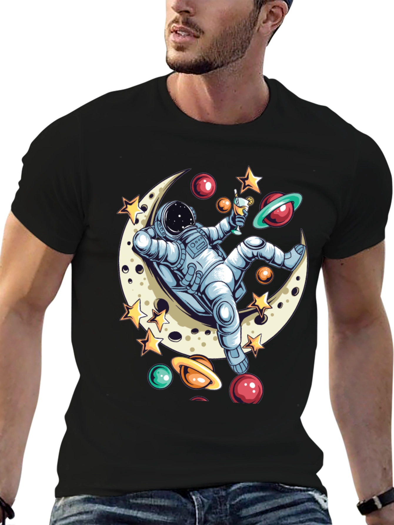 Astronaut Moon Lounger T-Shirt