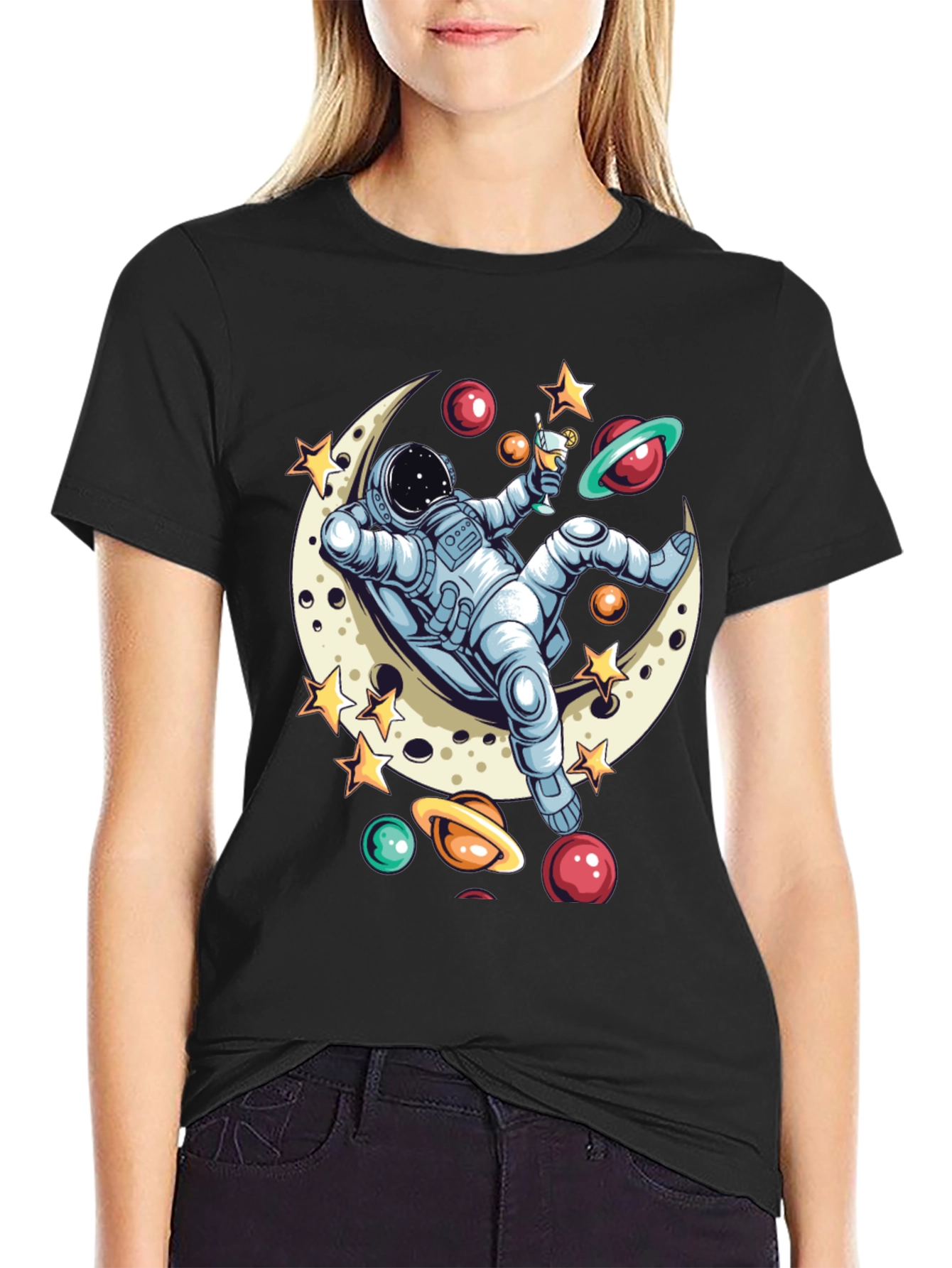 Astronaut Moon Lounger T-Shirt