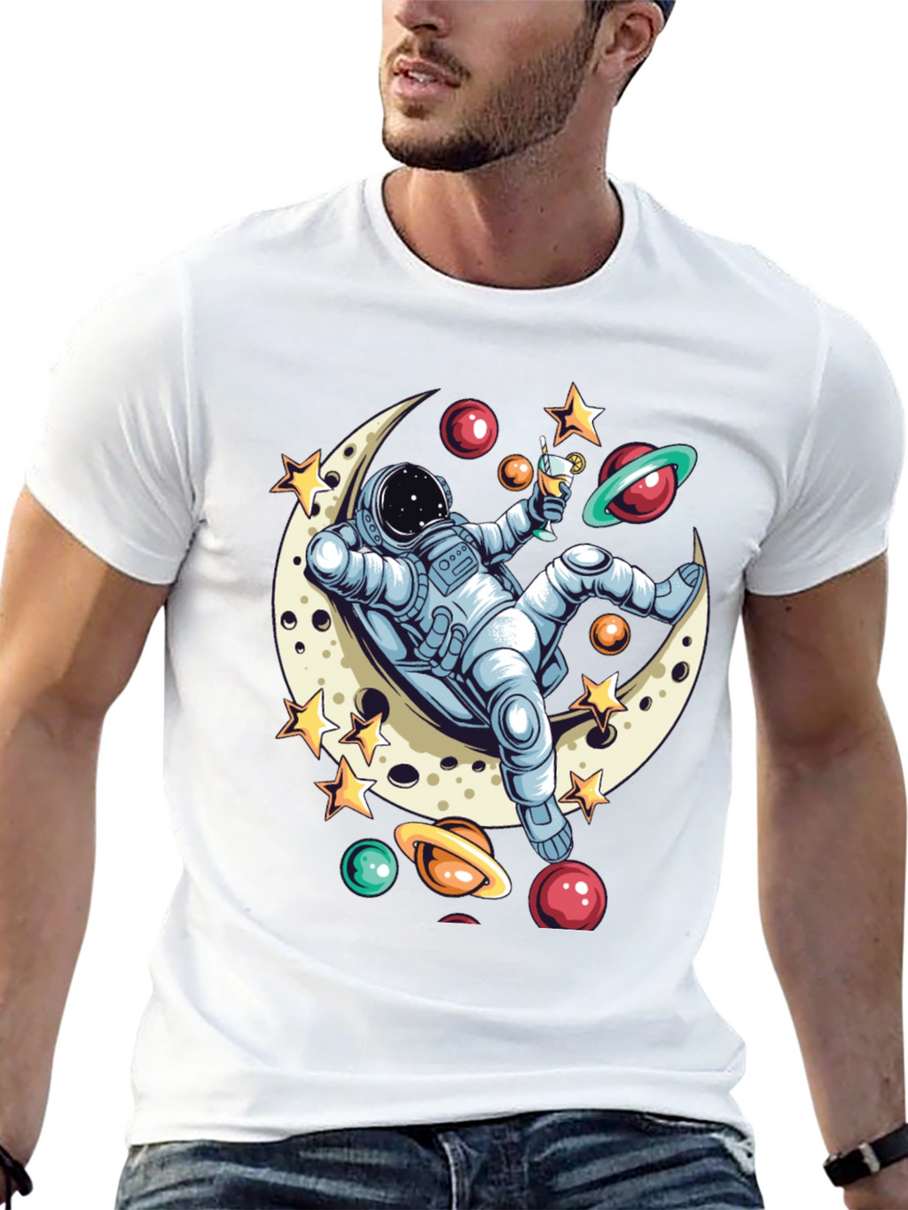 Astronaut Moon Lounger T-Shirt