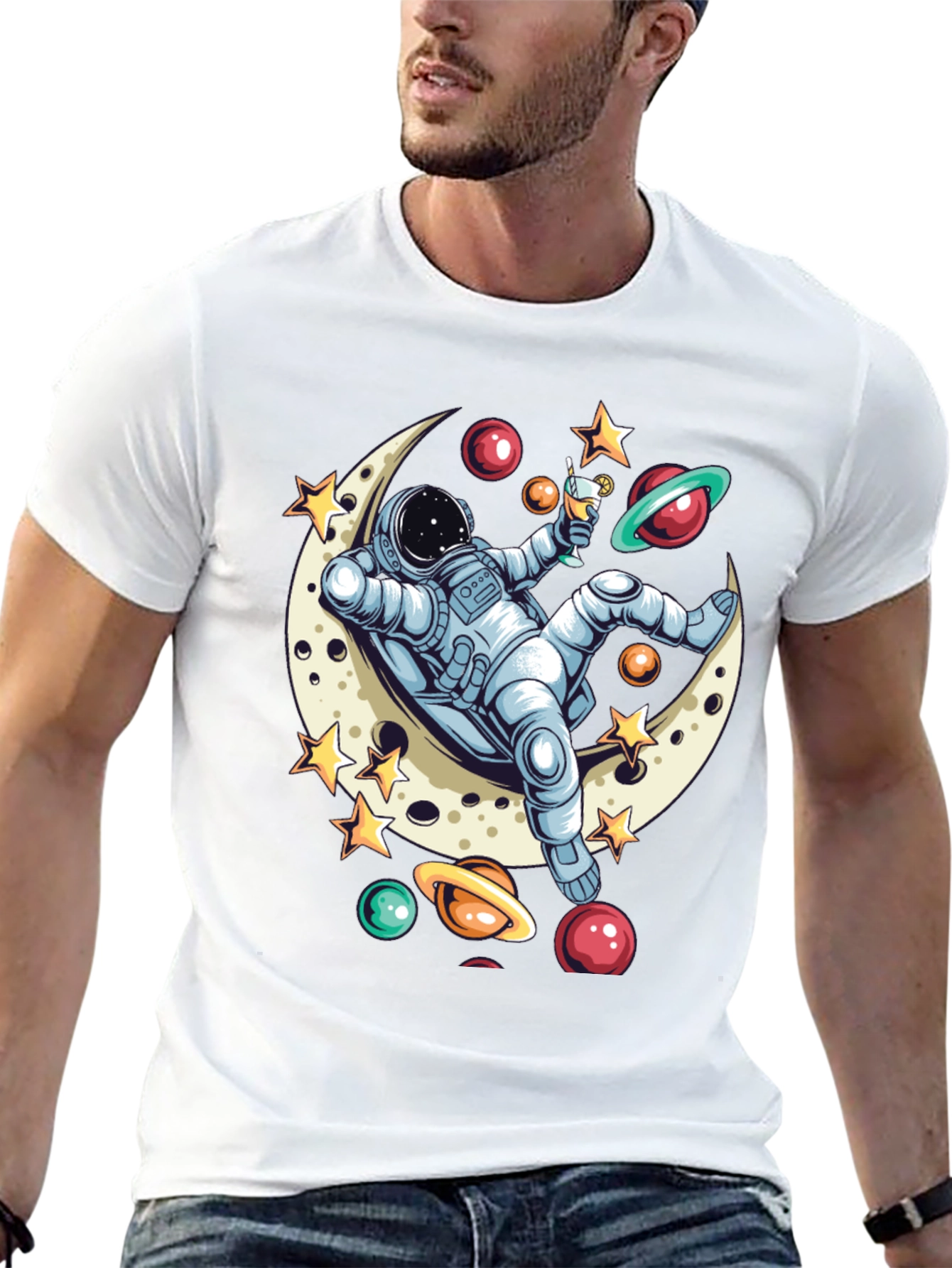Astronaut Moon Lounger T-Shirt