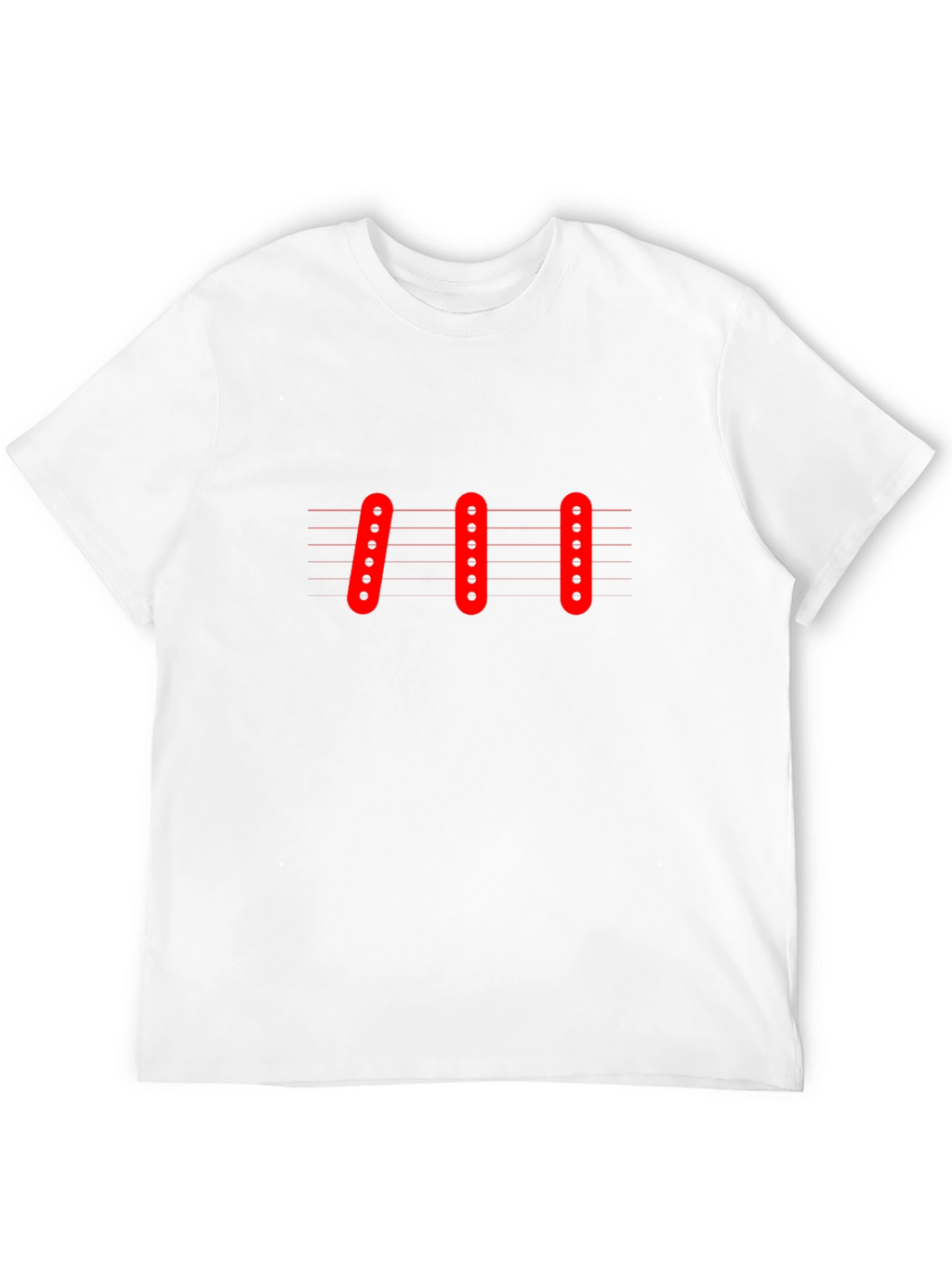 Guitar Pickups Graphic Black T-Shirt