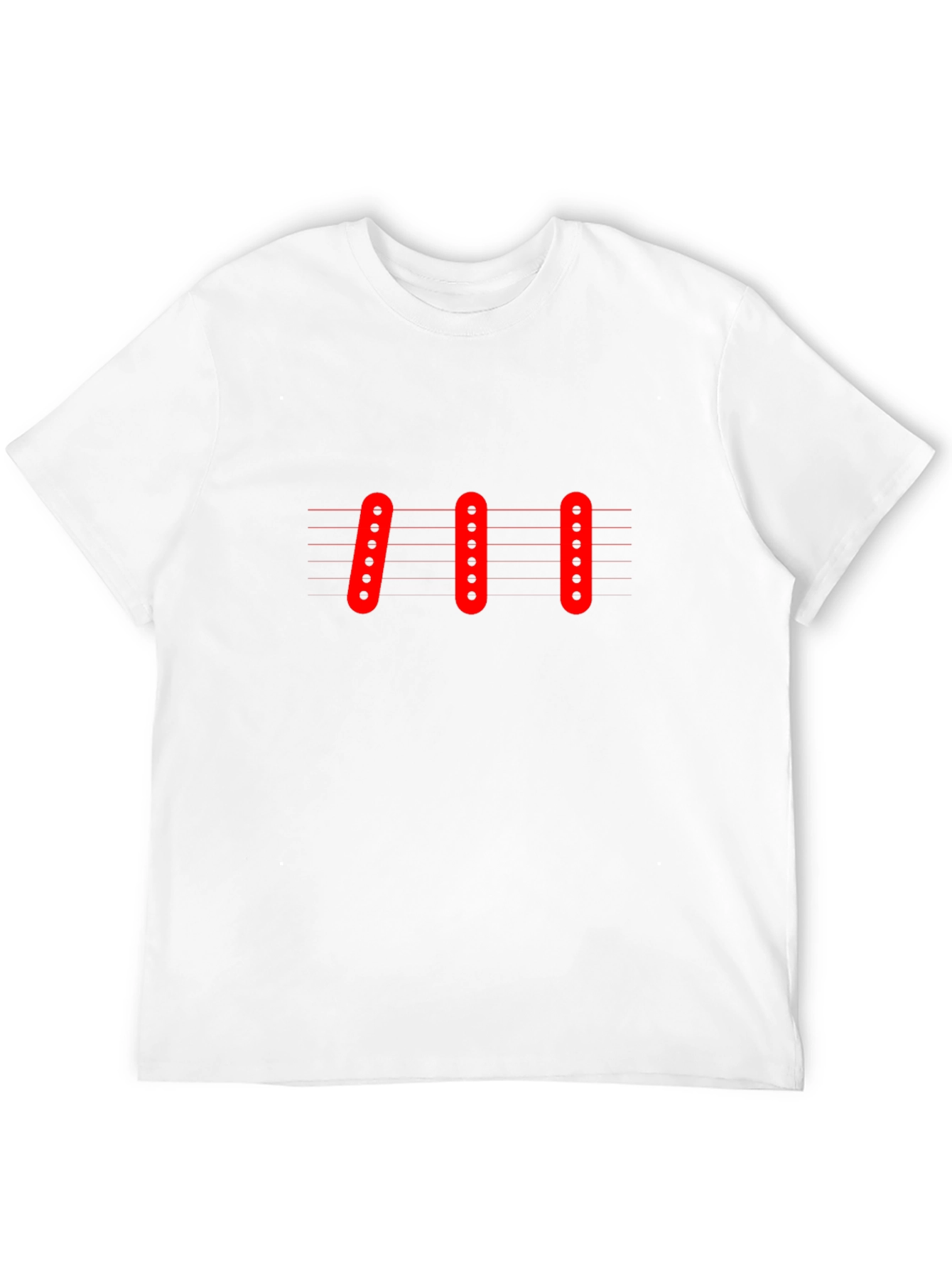 Guitar Pickups Graphic Black T-Shirt