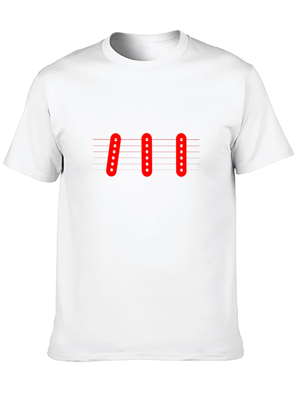 Guitar Pickups Graphic Black T-Shirt