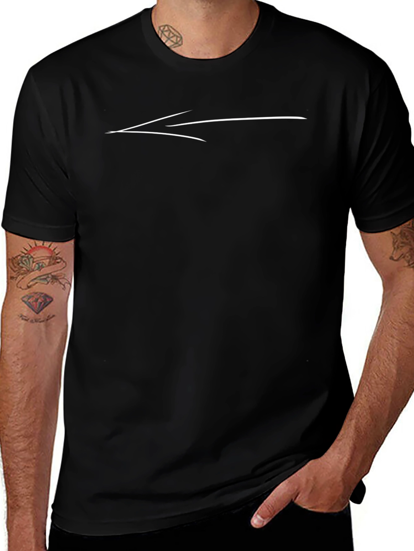 Mens Graphic Tee - Sleek Arrow Design
