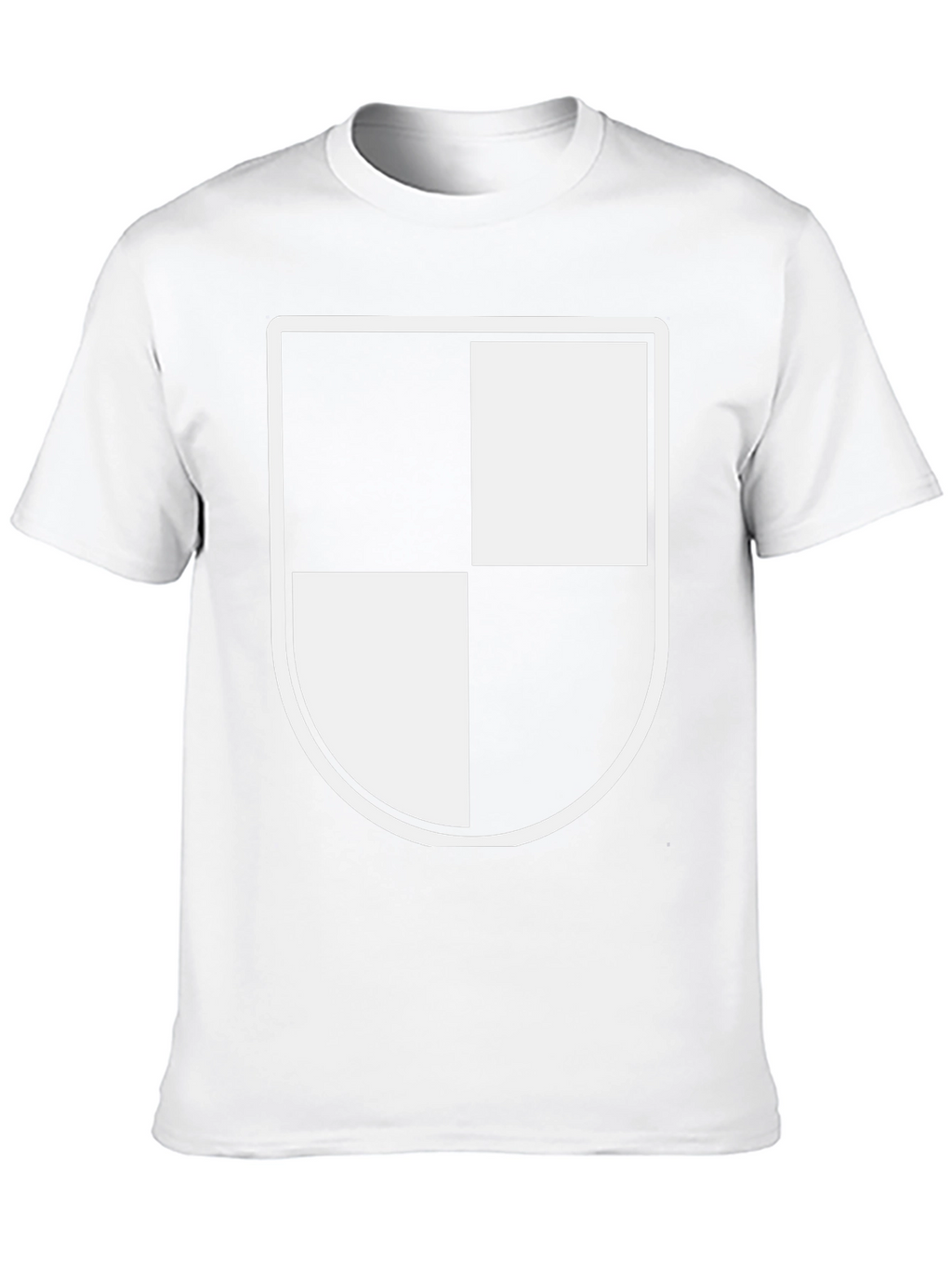 Modern Black T-Shirt with Shield Graphic