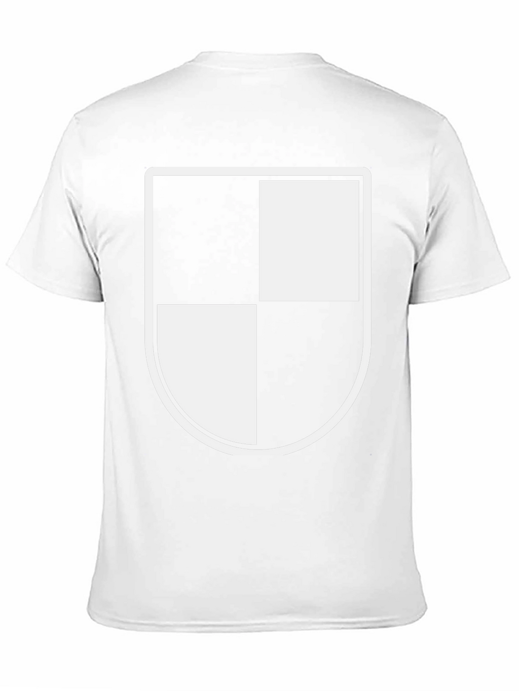Modern Black T-Shirt with Shield Graphic