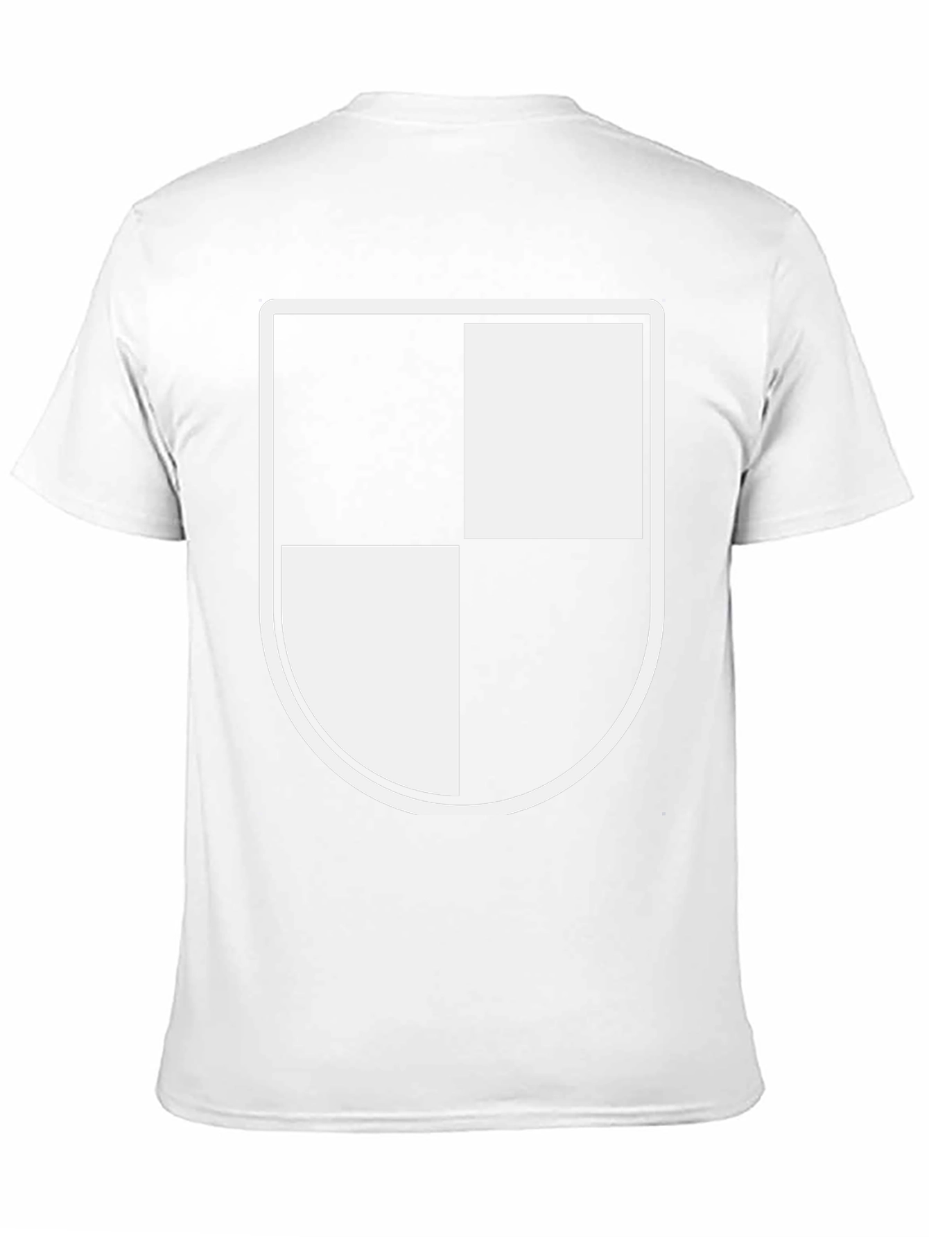 Modern Black T-Shirt with Shield Graphic