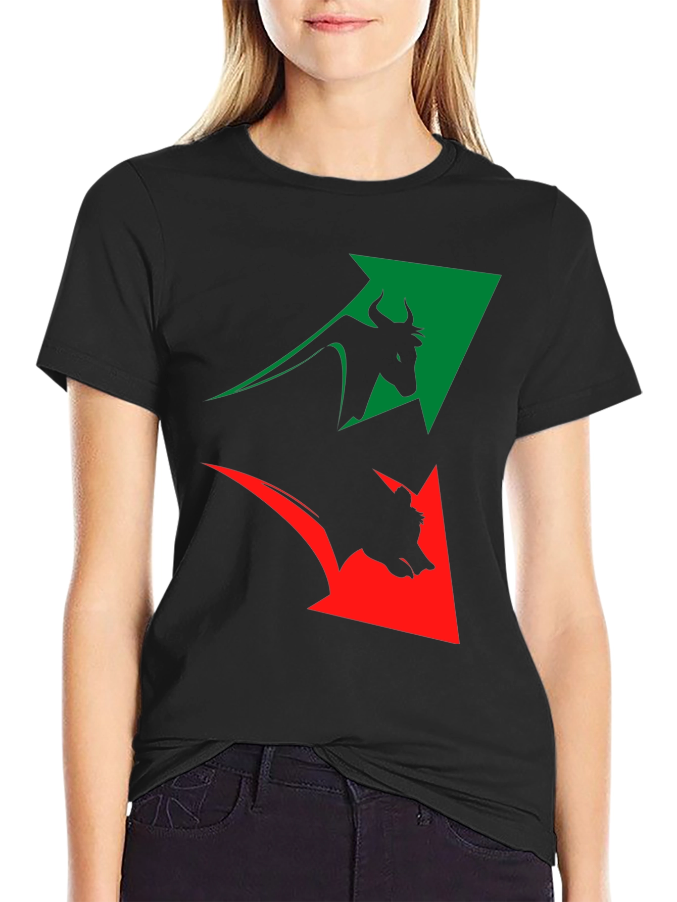 Bull and Bear Market T-Shirt - Stock Trader Tee
