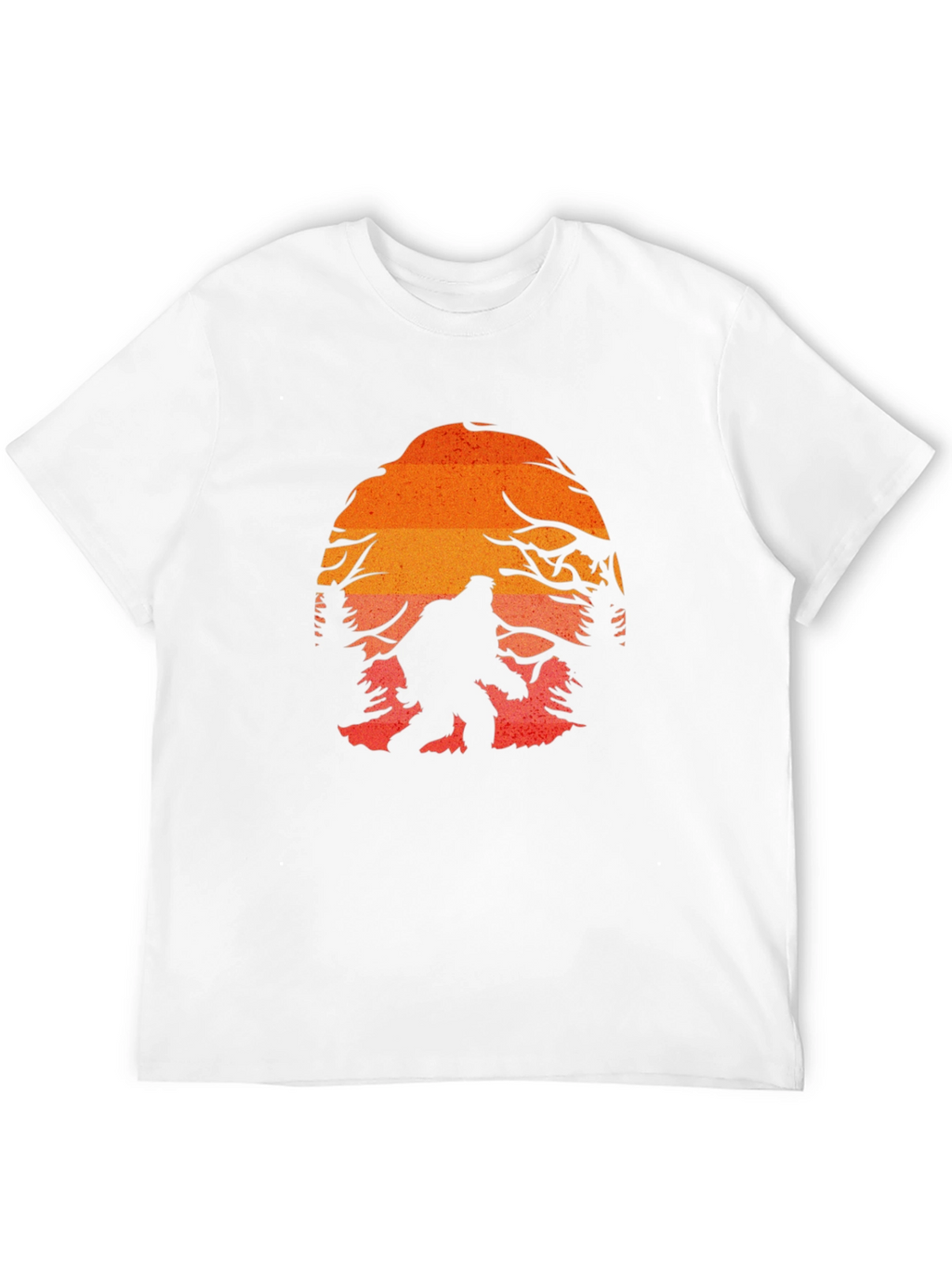 Bigfoot Sunset Graphic Tee - Black Cotton Blend