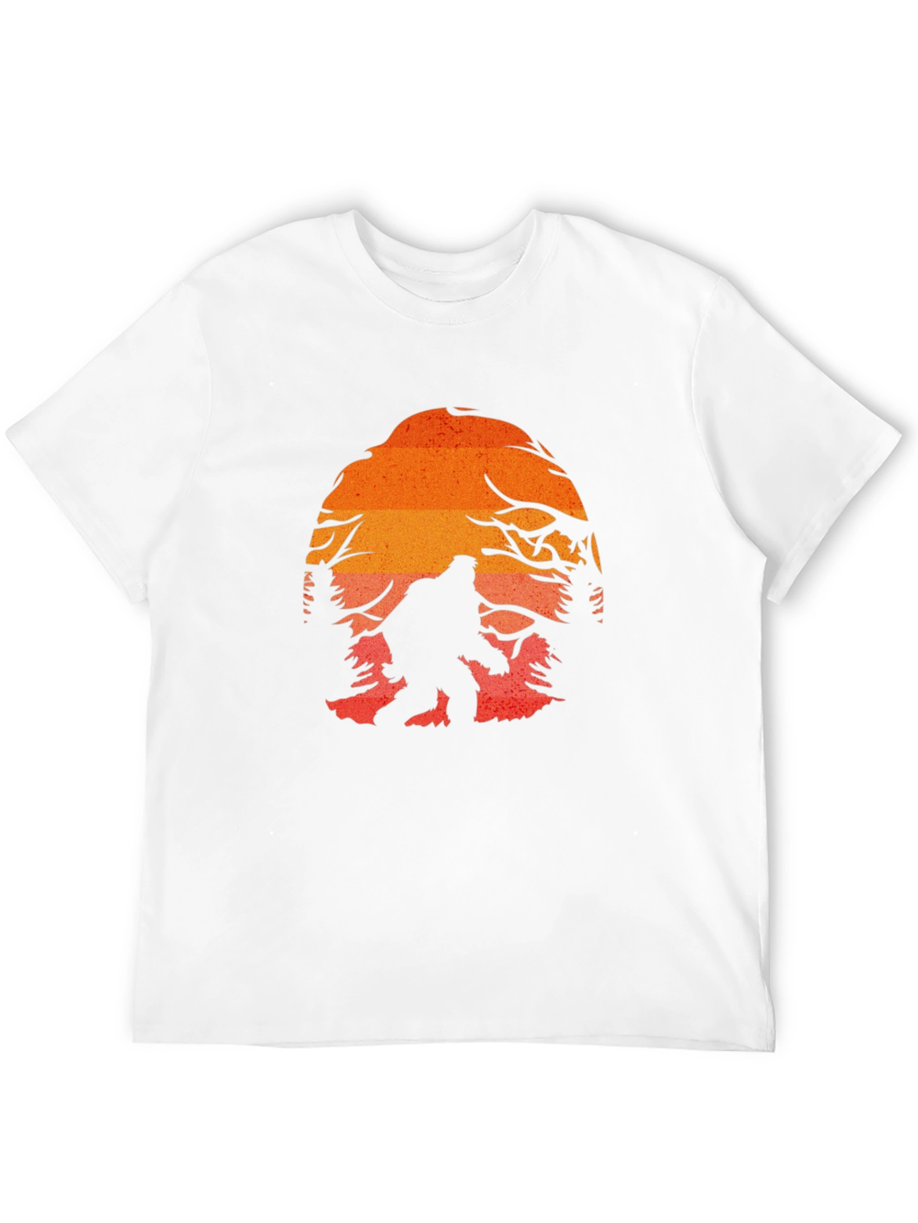 Bigfoot Sunset Graphic Tee - Black Cotton Blend