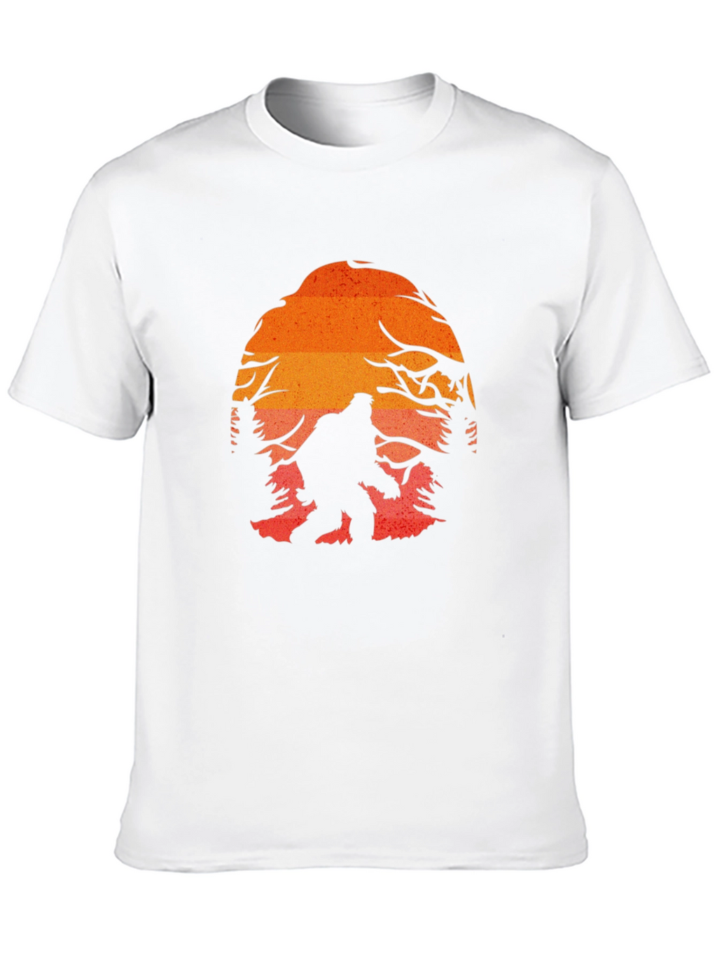 Bigfoot Sunset Graphic Tee - Black Cotton Blend