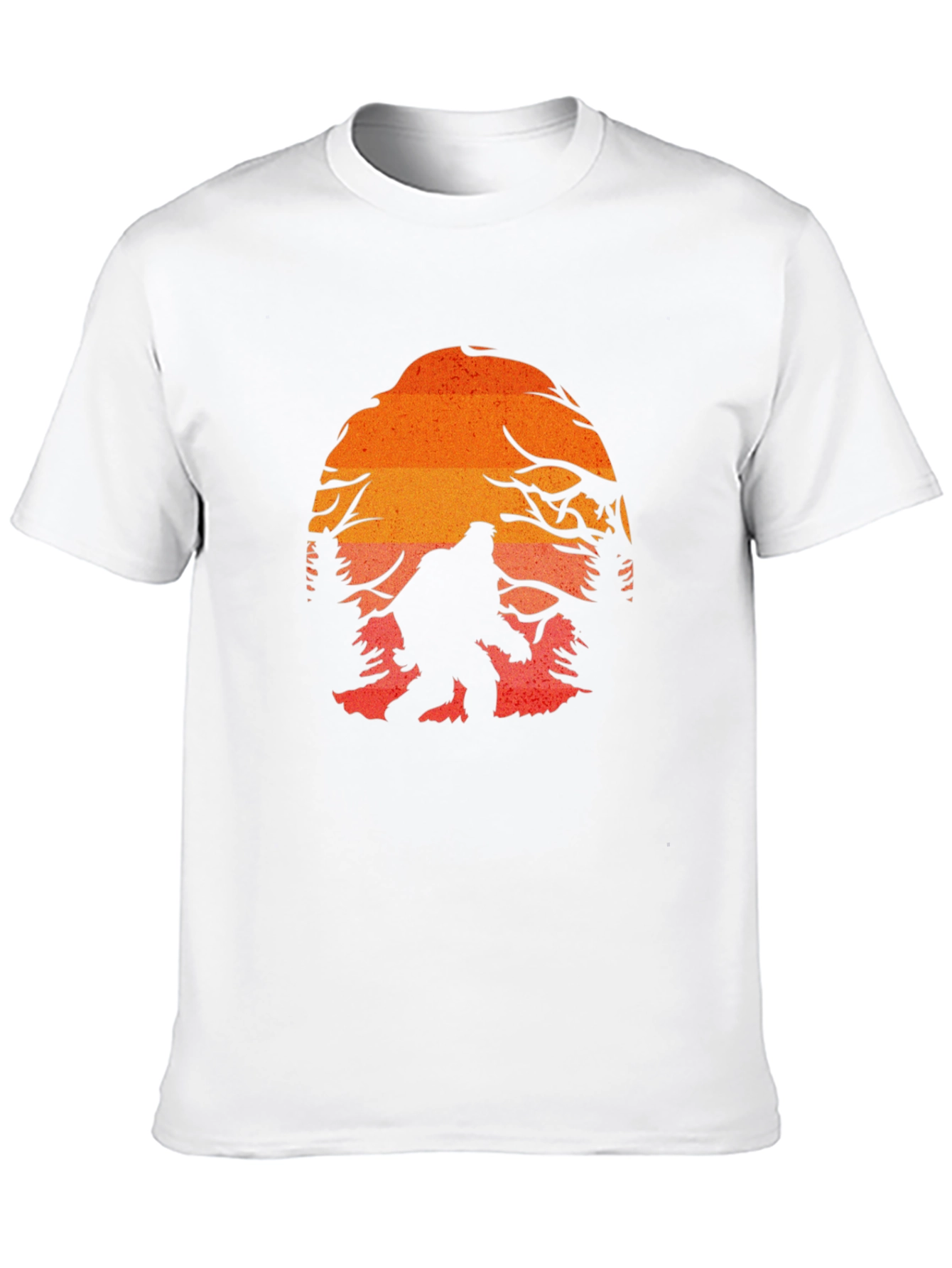 Bigfoot Sunset Graphic Tee - Black Cotton Blend