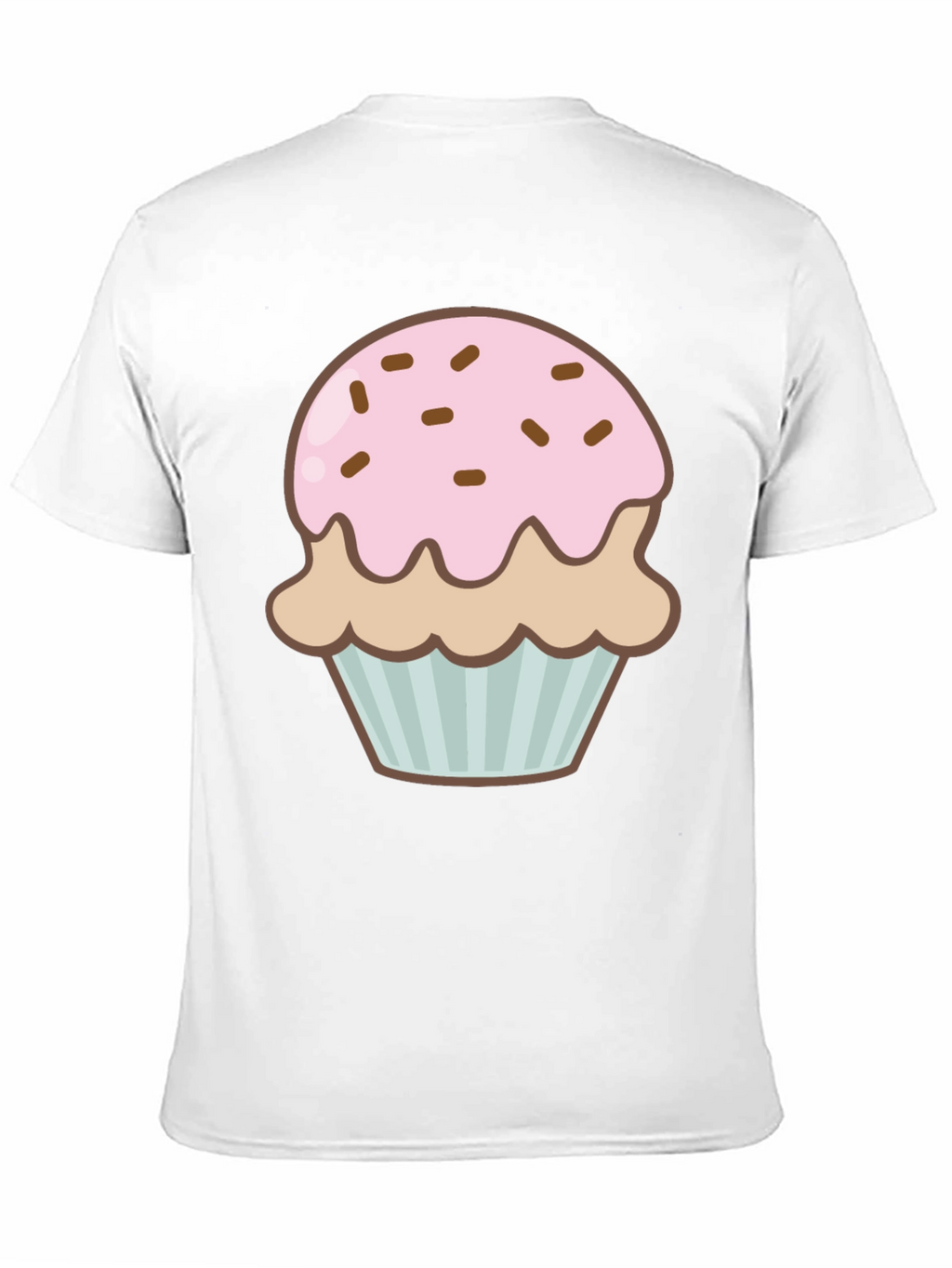 Cupcake Graphic Print Black T-Shirt