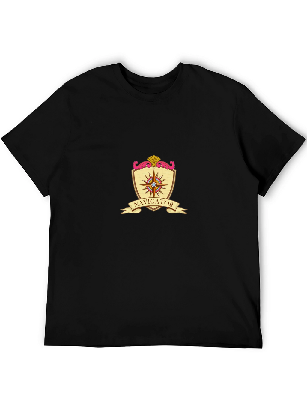 Navigator Compass Emblem Black T-Shirt