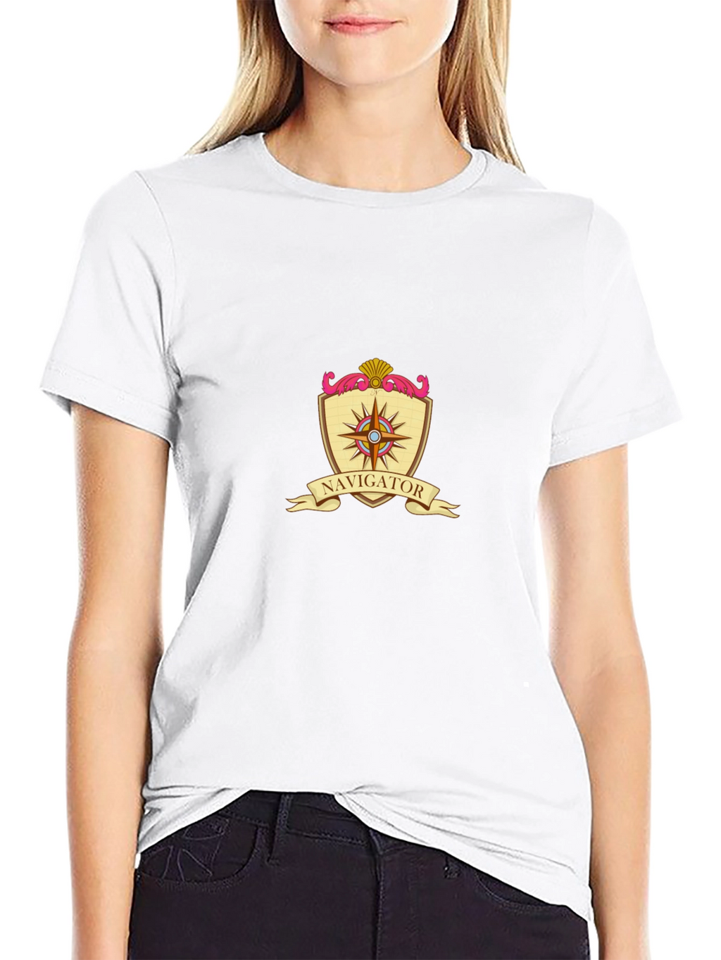 Navigator Compass Emblem Black T-Shirt