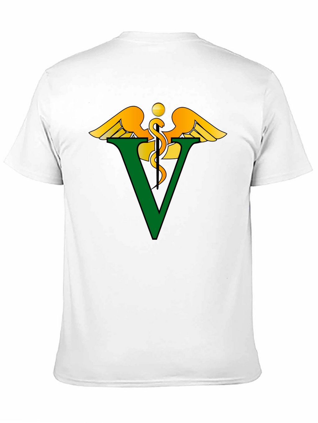 Veterinary Caduceus Symbol Black T-Shirt