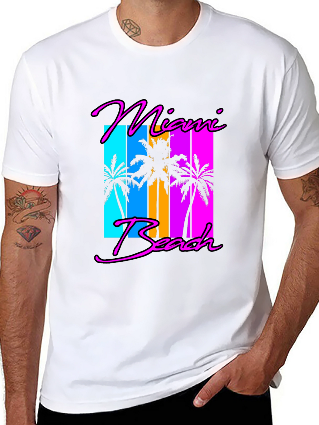Miami Beach Retro Graphic Tee