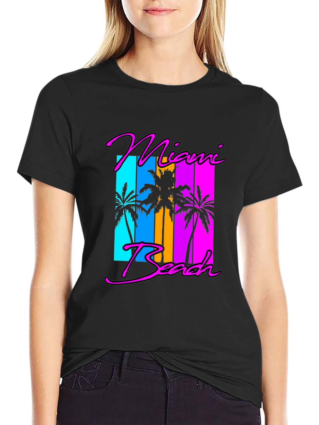 Miami Beach Retro Graphic Tee
