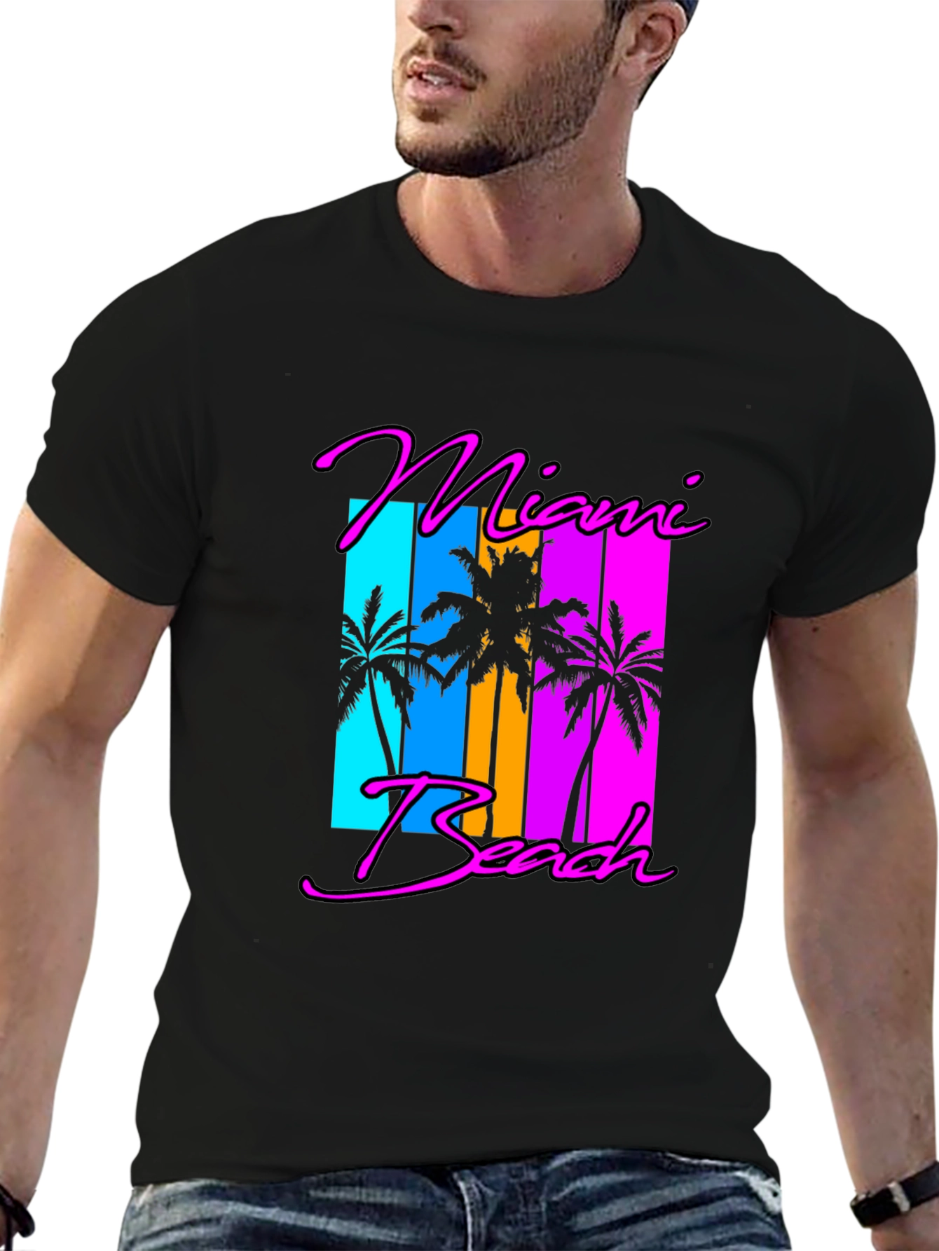 Miami Beach Retro Graphic Tee