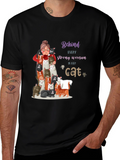 Cat Lover T-Shirt - Behind Every Strong Woman