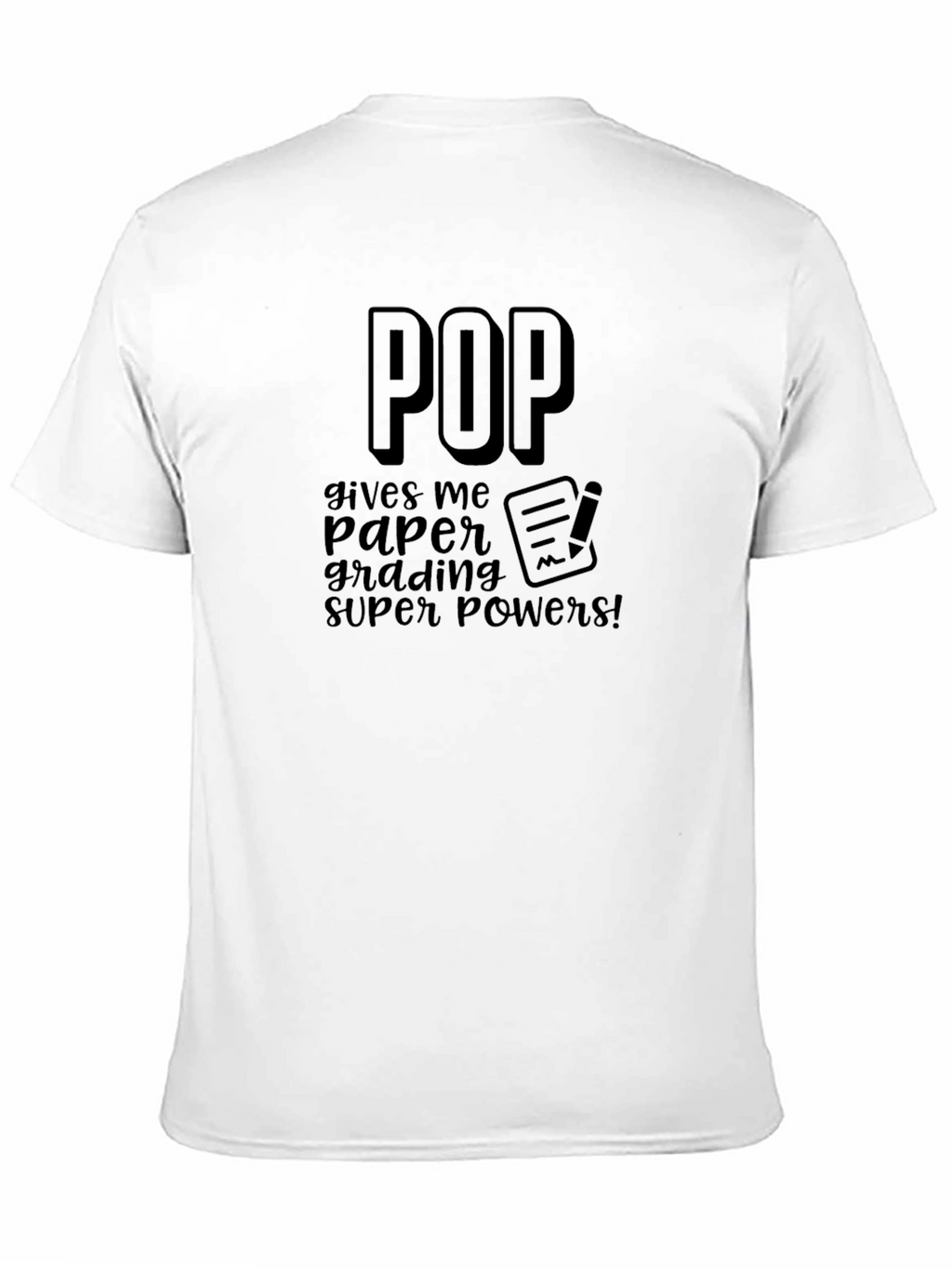Pop Grading Super Powers Black T-Shirt