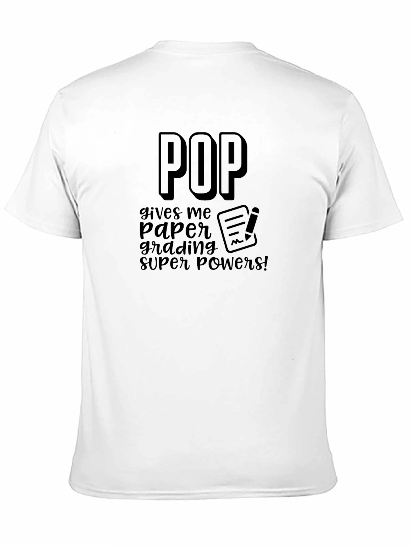 Pop Grading Super Powers Black T-Shirt