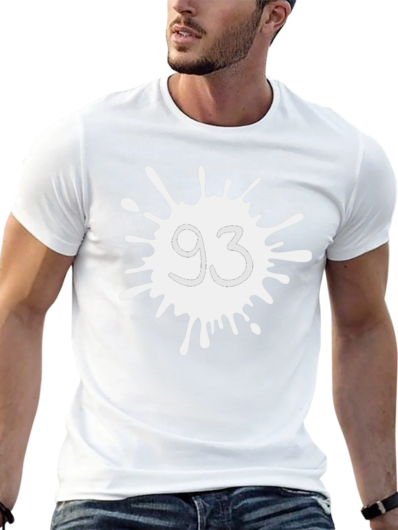 Abstract 93 Design Black Tee