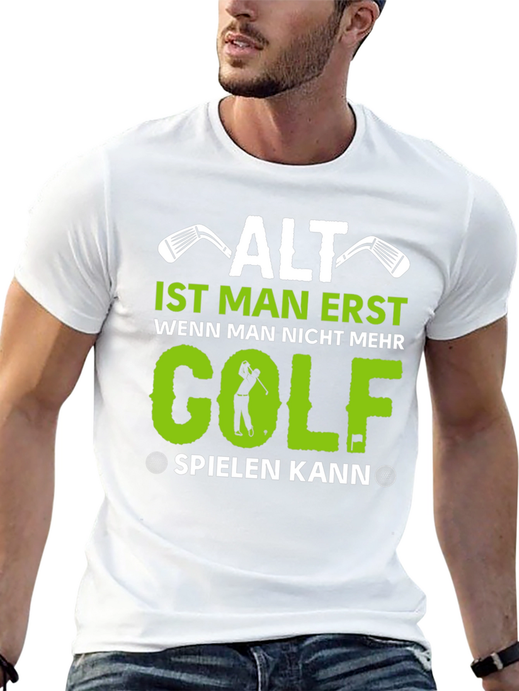Funny Golf T-Shirt - Alt Ist Man Erst