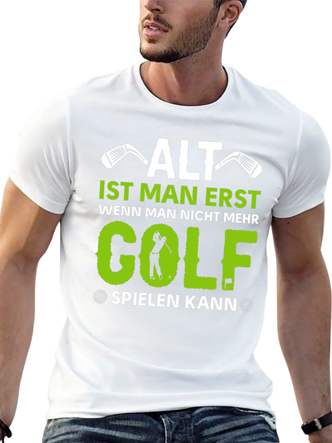 Funny Golf T-Shirt - Alt Ist Man Erst