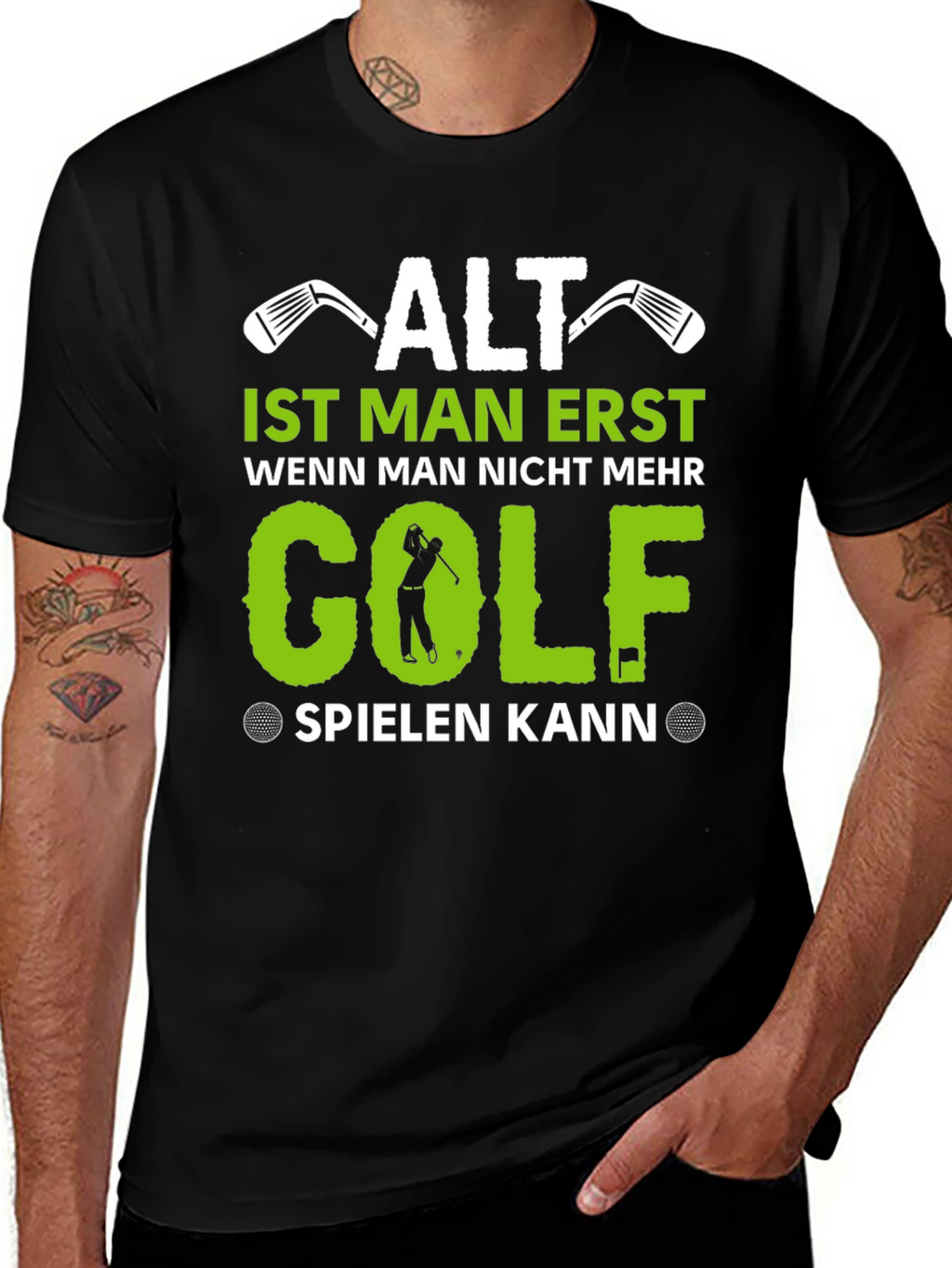 Funny Golf T-Shirt - Alt Ist Man Erst