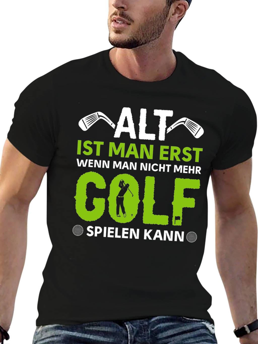 Funny Golf T-Shirt - Alt Ist Man Erst