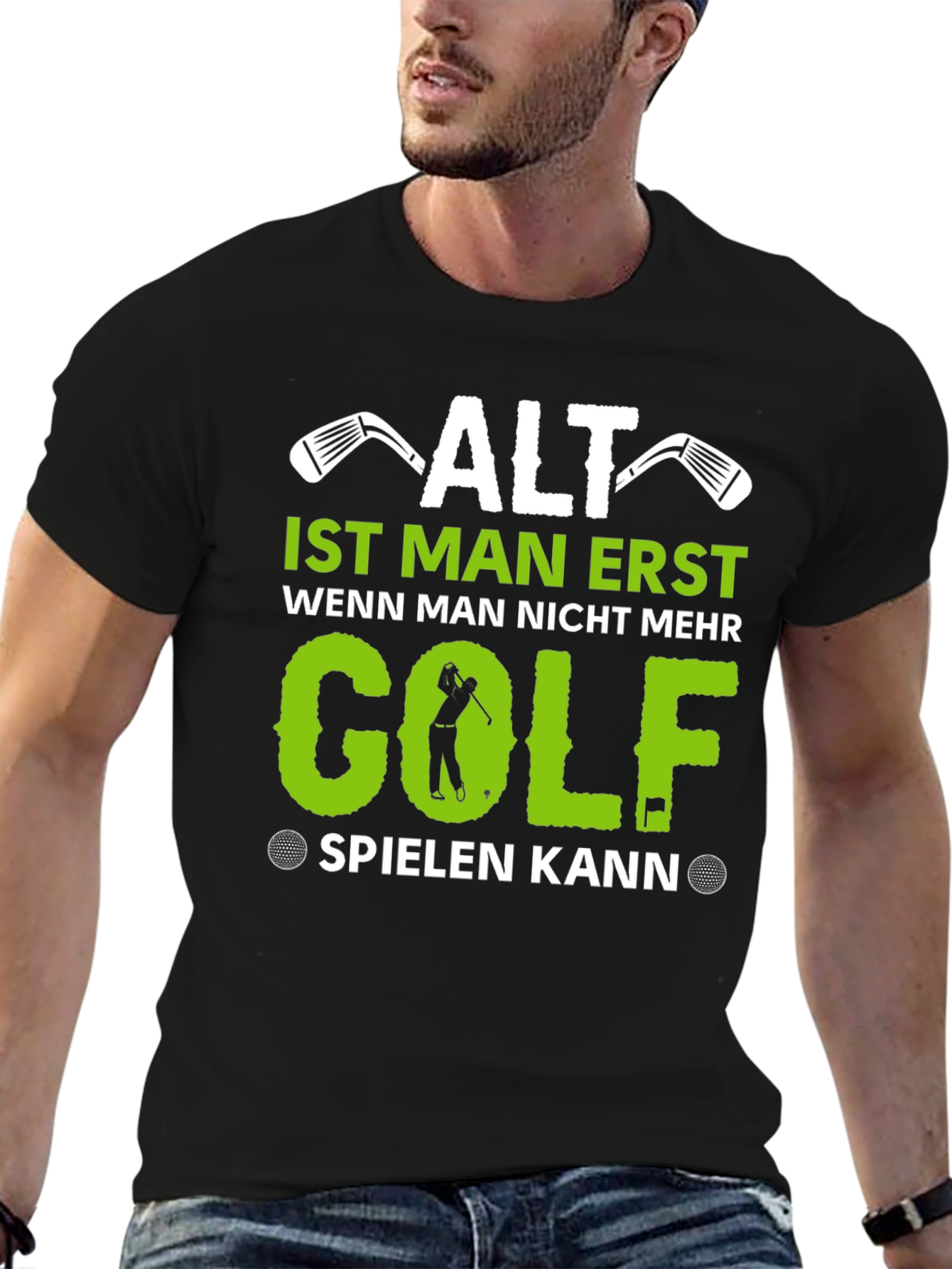 Funny Golf T-Shirt - Alt Ist Man Erst