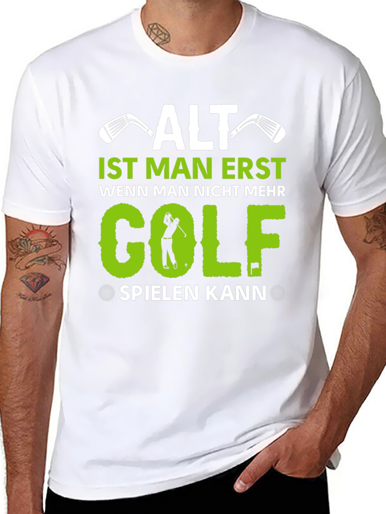 Funny Golf T-Shirt - Alt Ist Man Erst