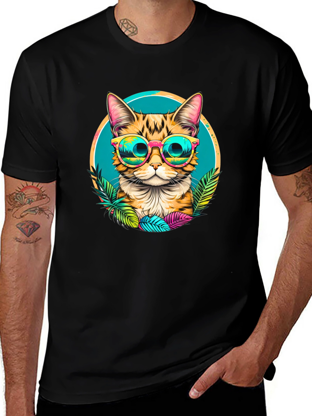 Cool Cat Graphic T-Shirt