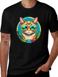 Cool Cat Graphic T-Shirt